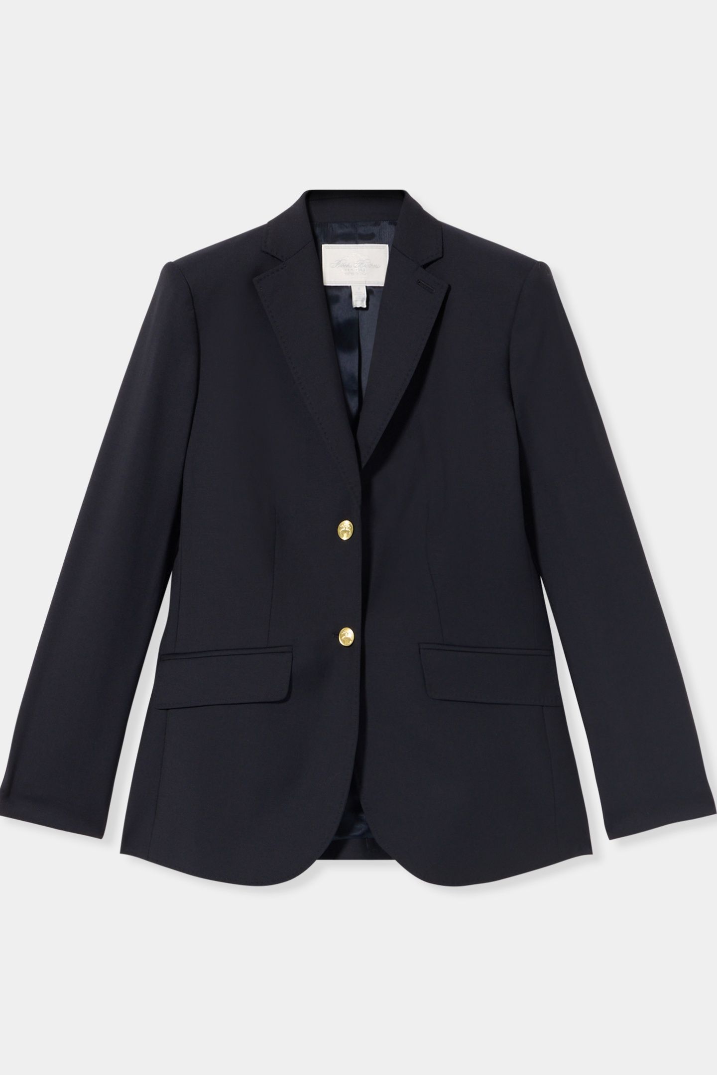 WOOL BLAZER WITH GOLD SHANK BUTTONS NAVY 4