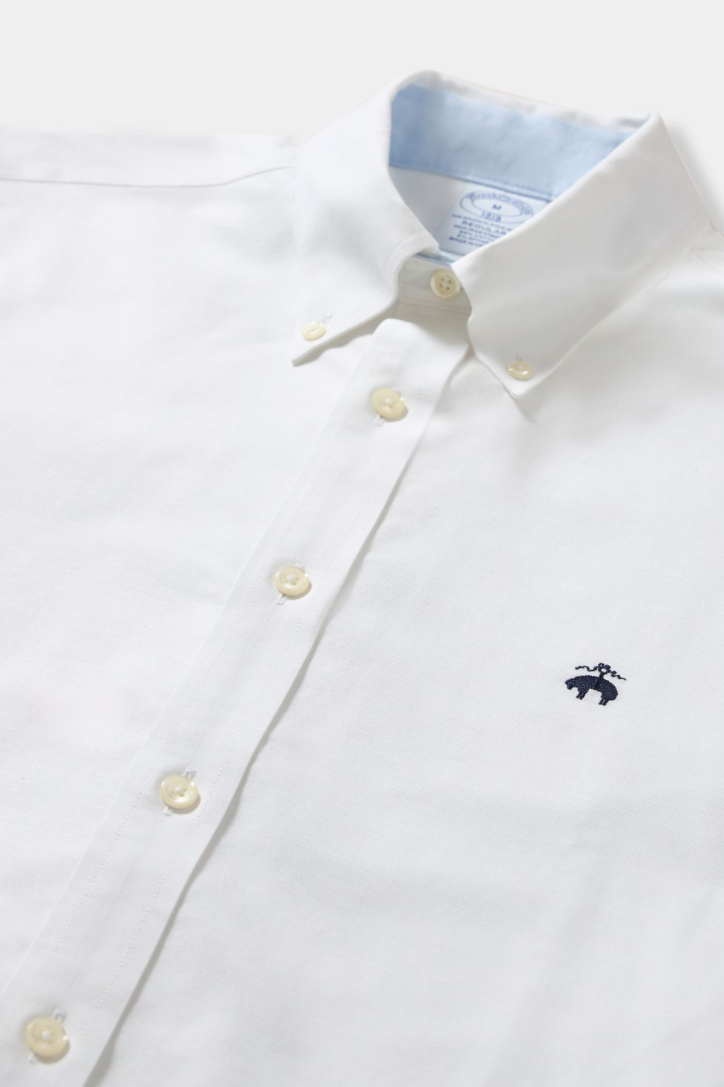NON-IRON OXFORD STRETCH SOLIDS REGULAR SHIRT WHITE 4