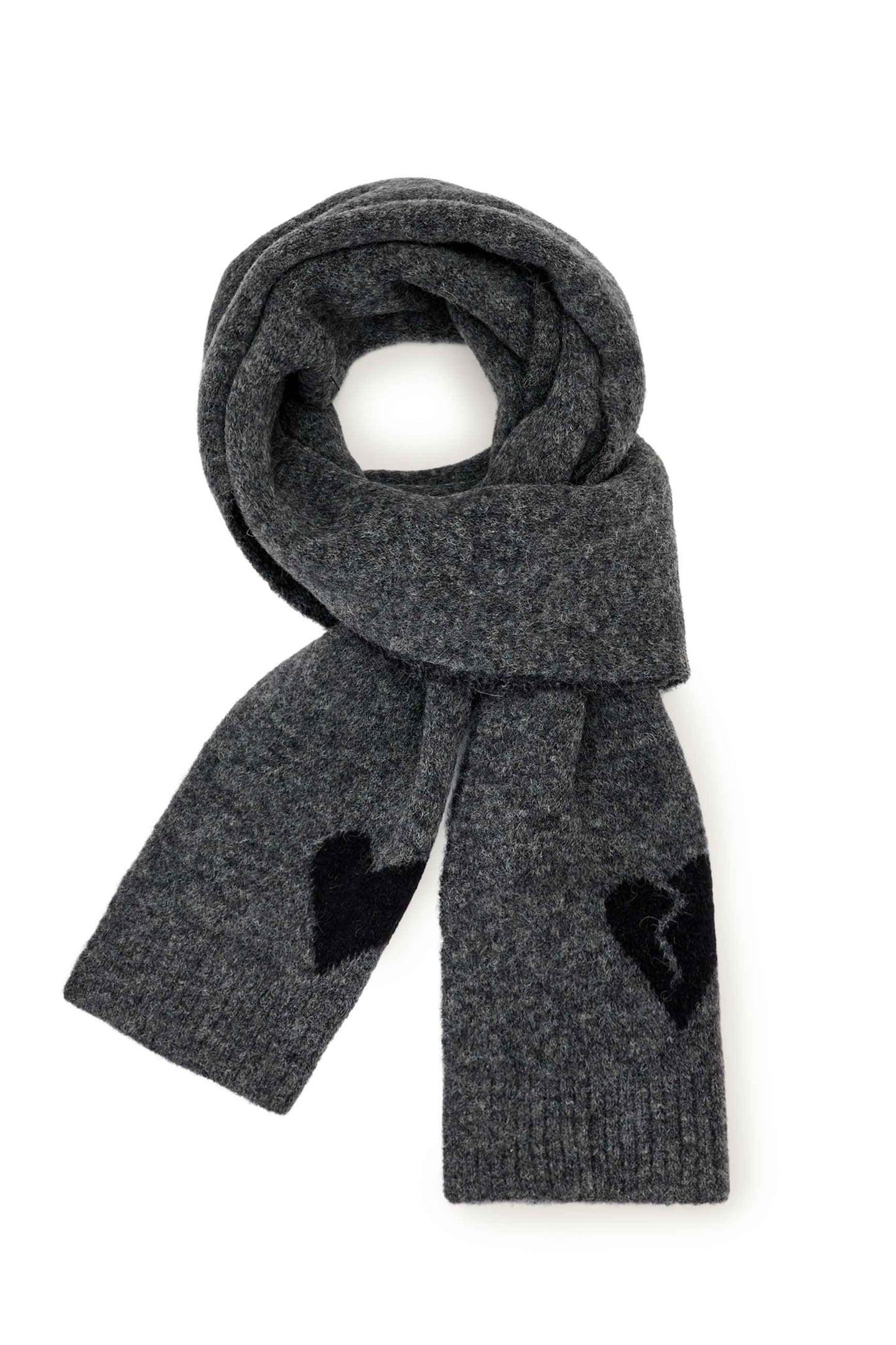 AMORE SCARF CHARCOAL GREY 2