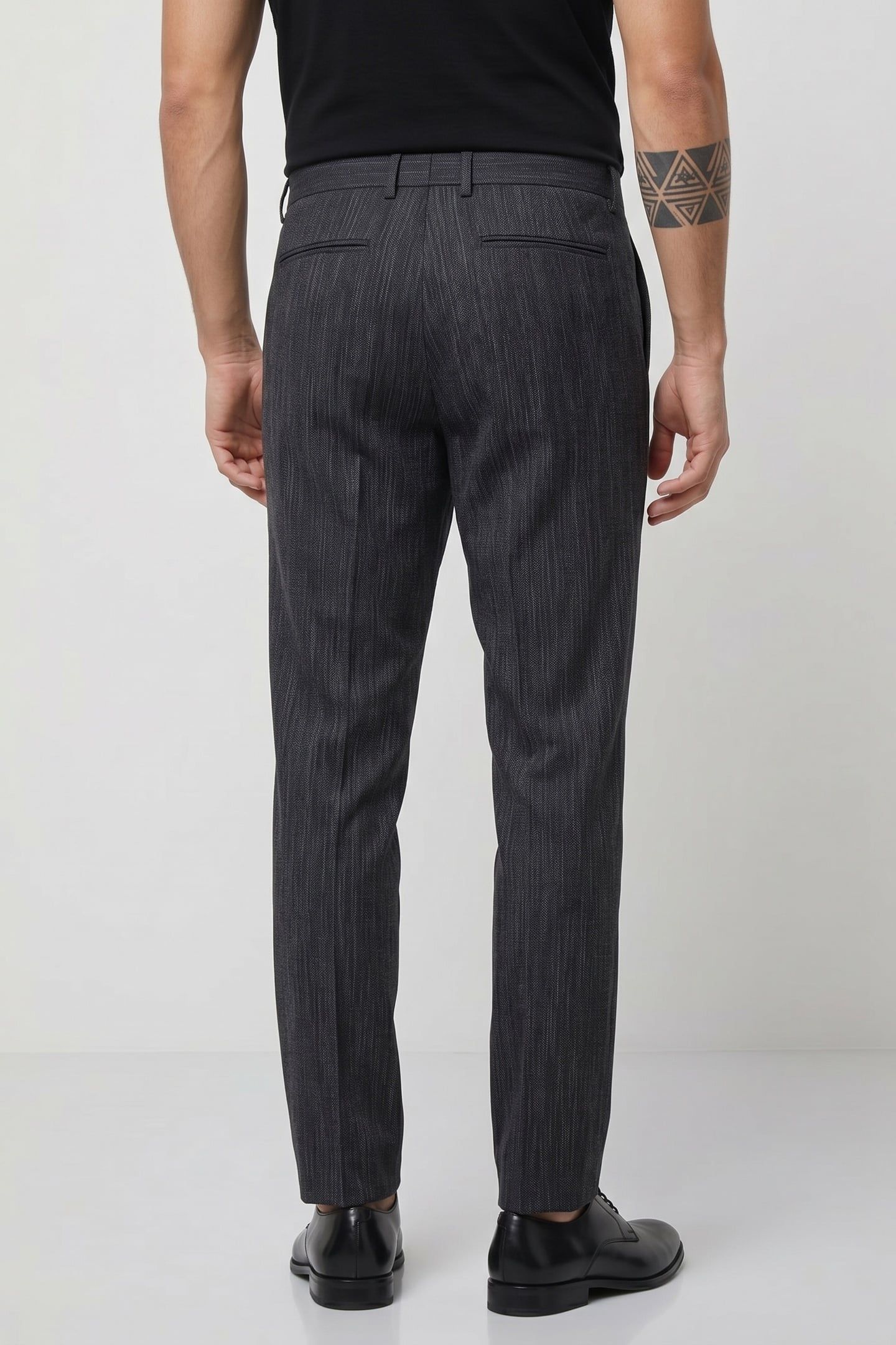MERCER SLIM FIT PANTS WITH WELT HIP POCK EBONY 2