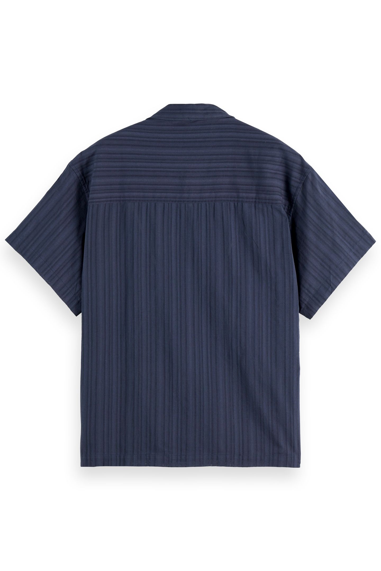 STRUCTURED-STRIPE SHORT-SLEEVED SHIRT SKY CAPTAIN 5