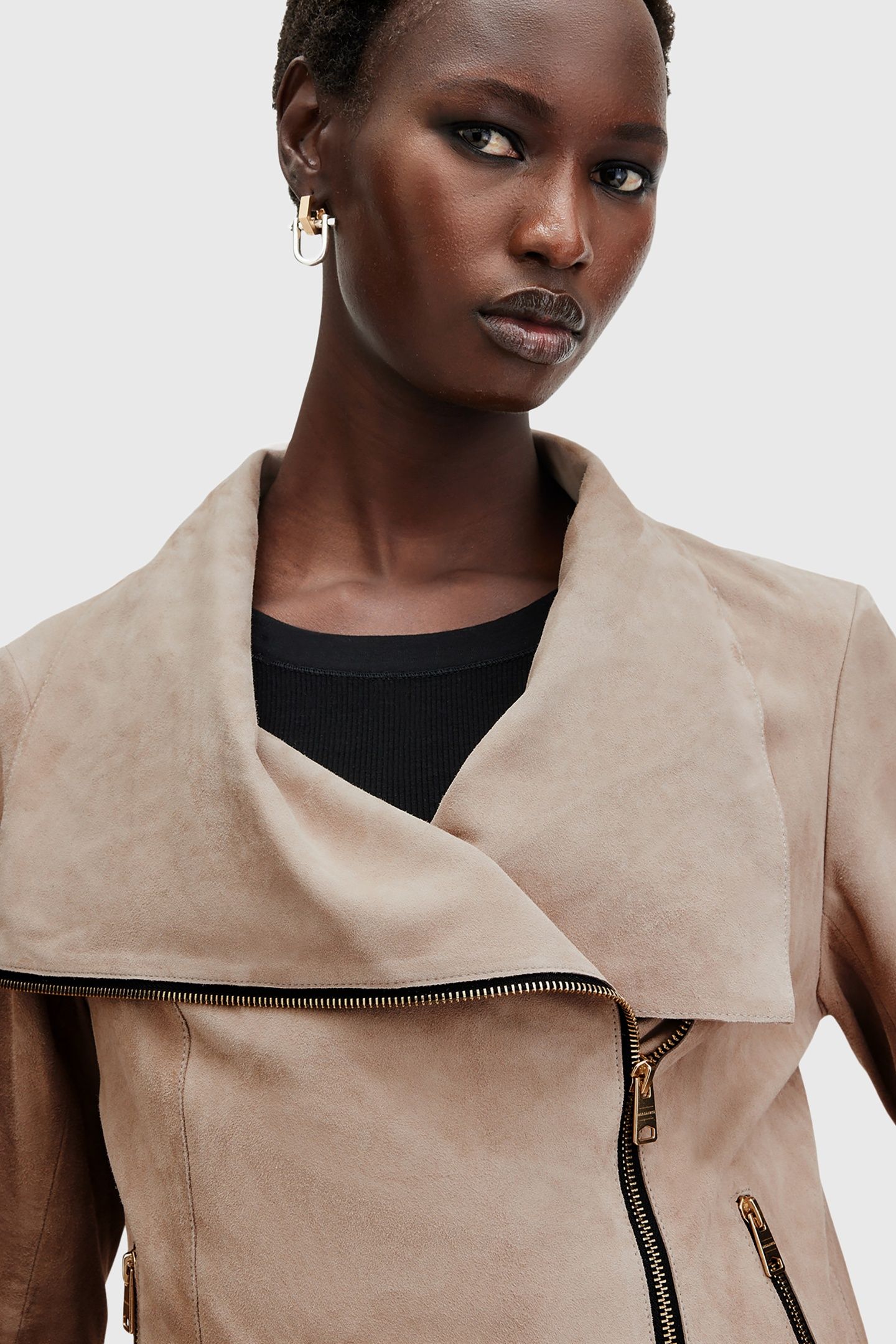 FREYA SUEDE JACKET WARM GREY 7
