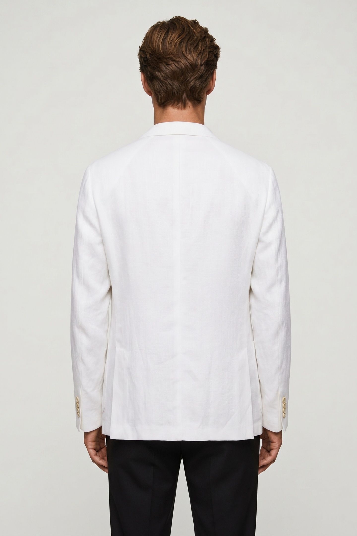 JACKET REGULAR LINING LINEN WHITE 2
