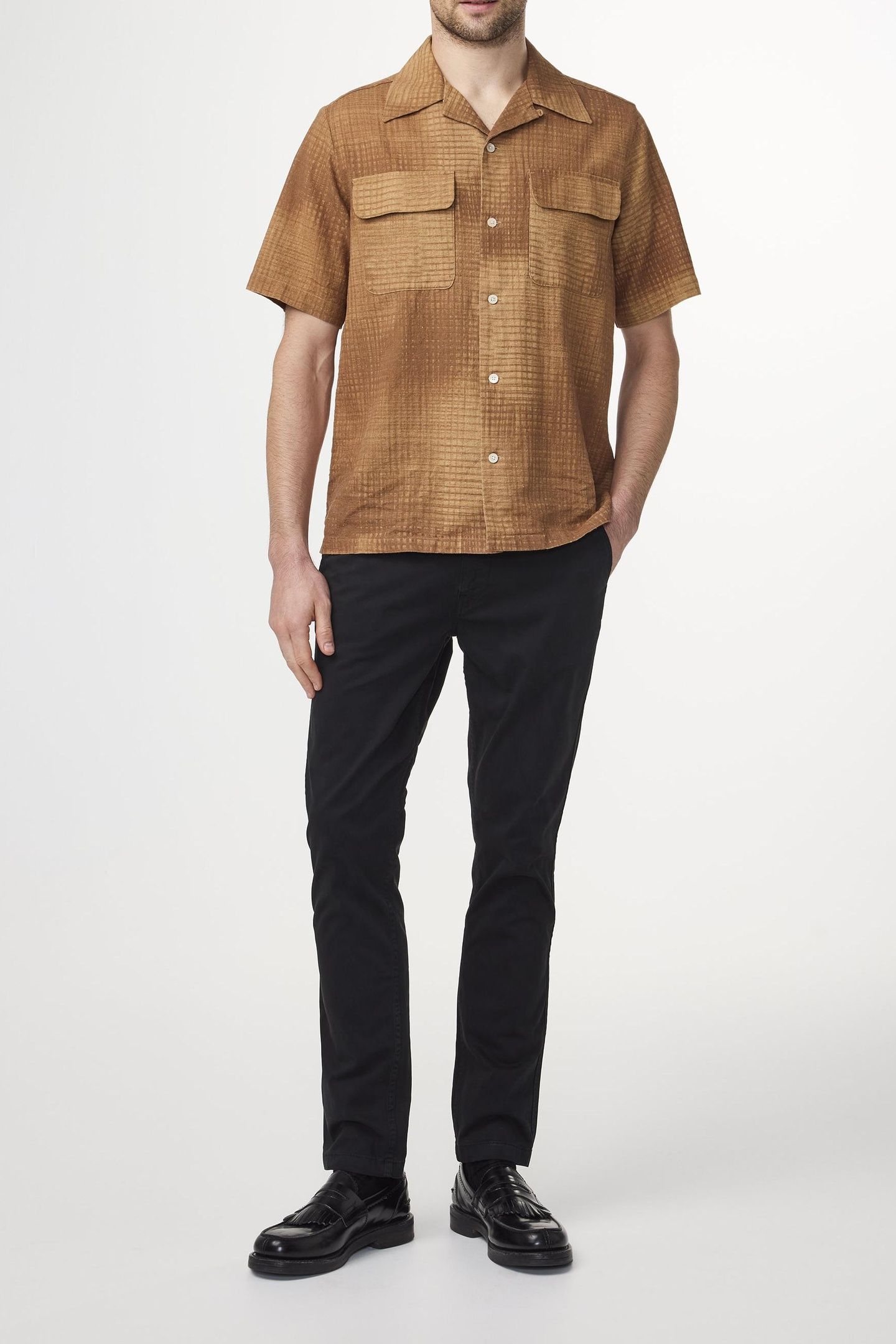 NN07 - MARCO 1400 SLIM-FIT BLACK CHINO PANT 1
