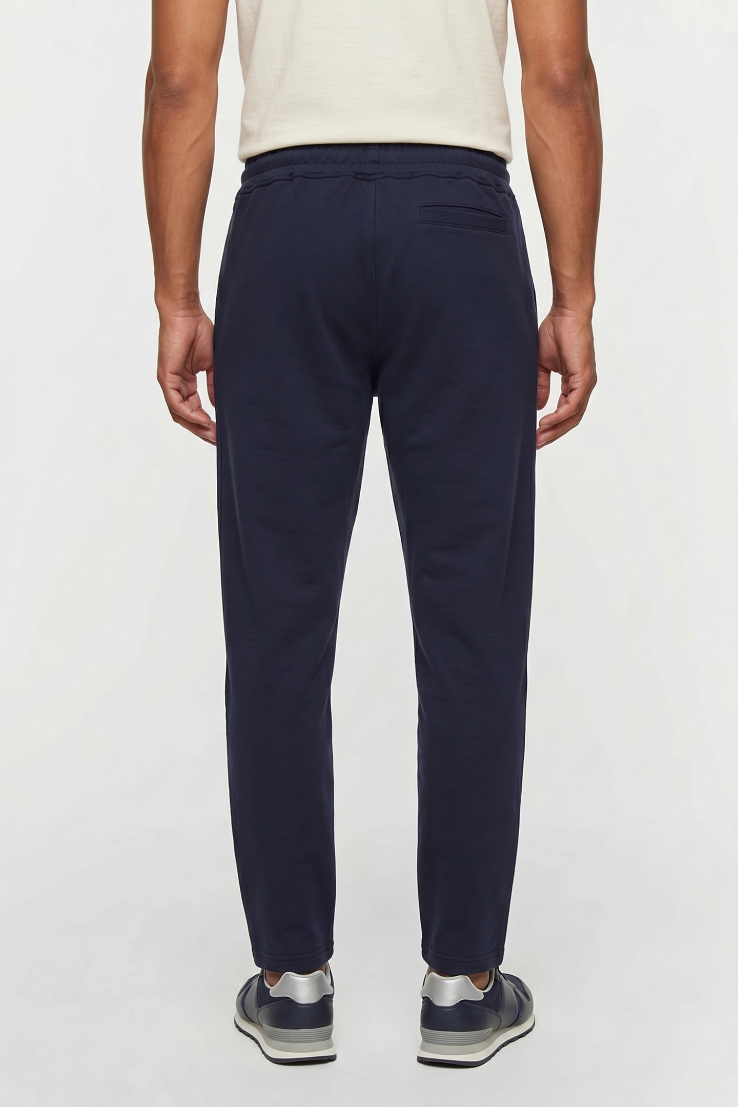 PLAIN SWEATPANTS COTTON BLUE 2