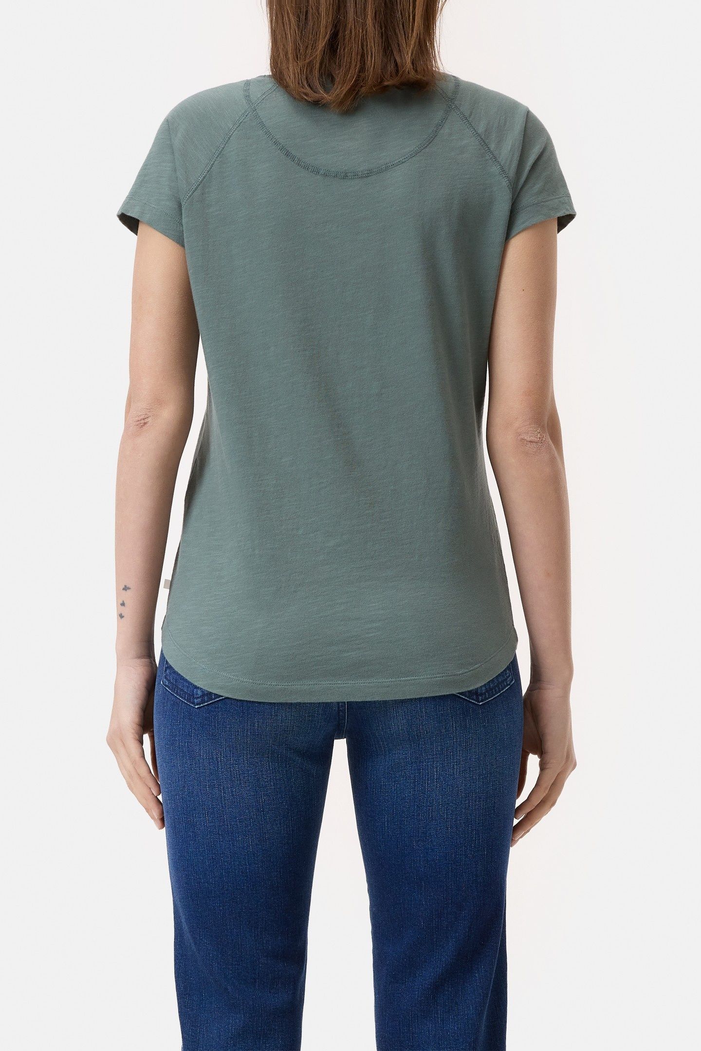 T SHIRT RAGLAN FADED GREEN 2