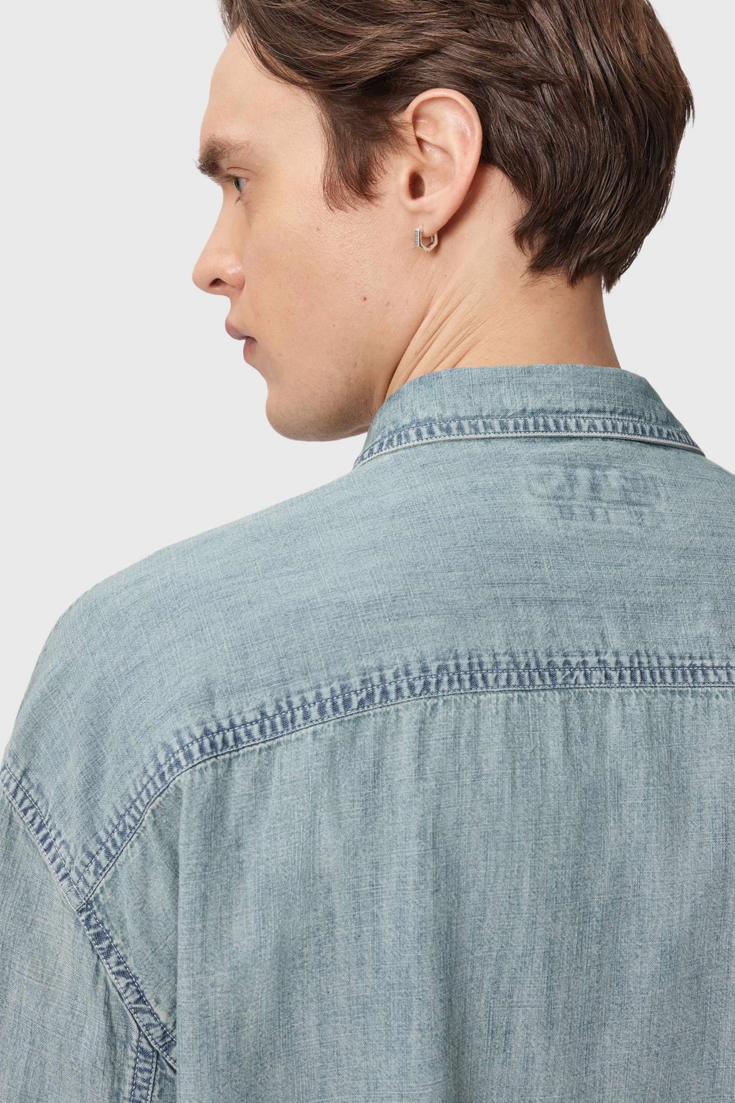 GRIBBS LS SHIRT FADED INDIGO 7