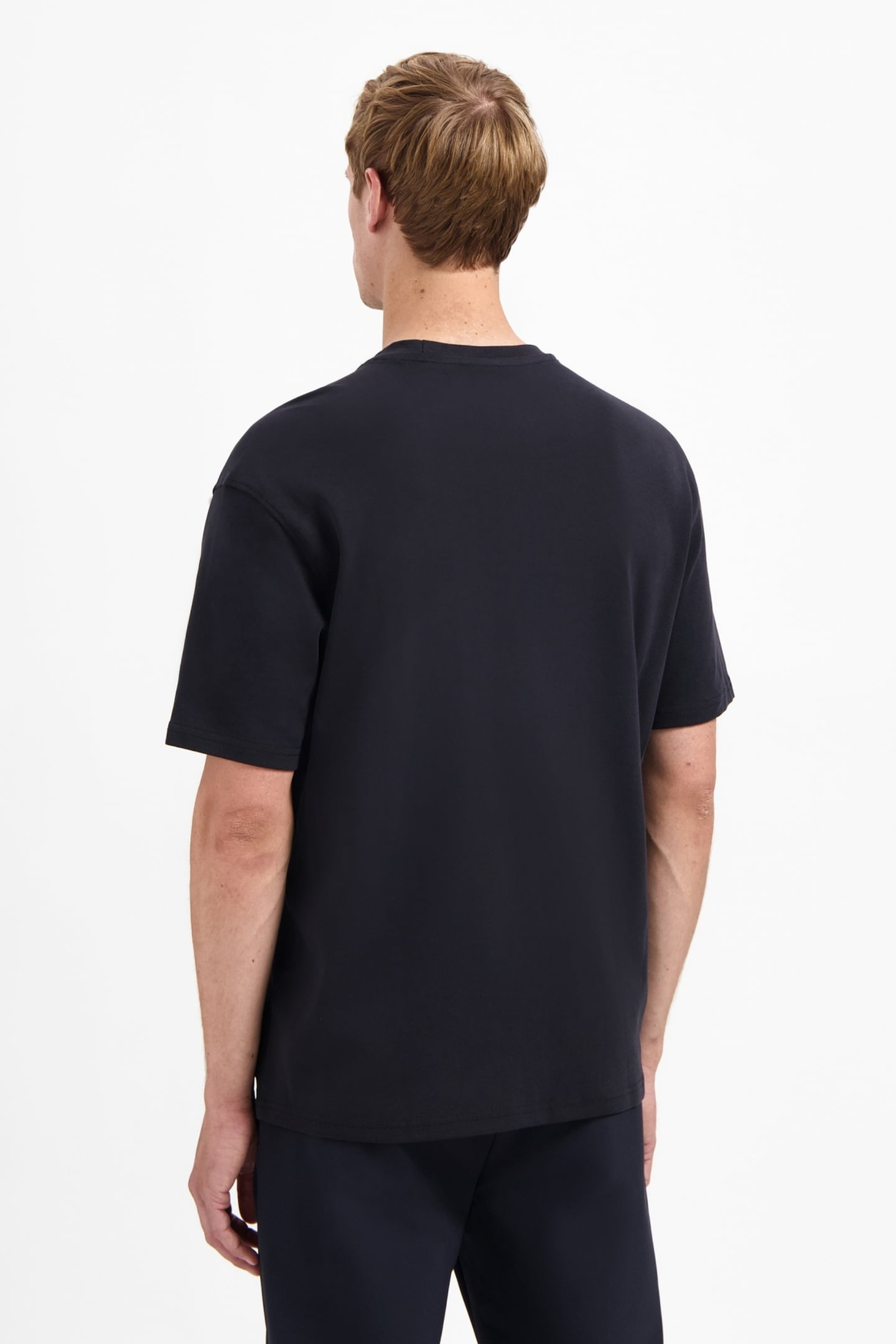 T-SHIRT CREWNECK SOLID HEAVY INTERLOCK BLACK 3
