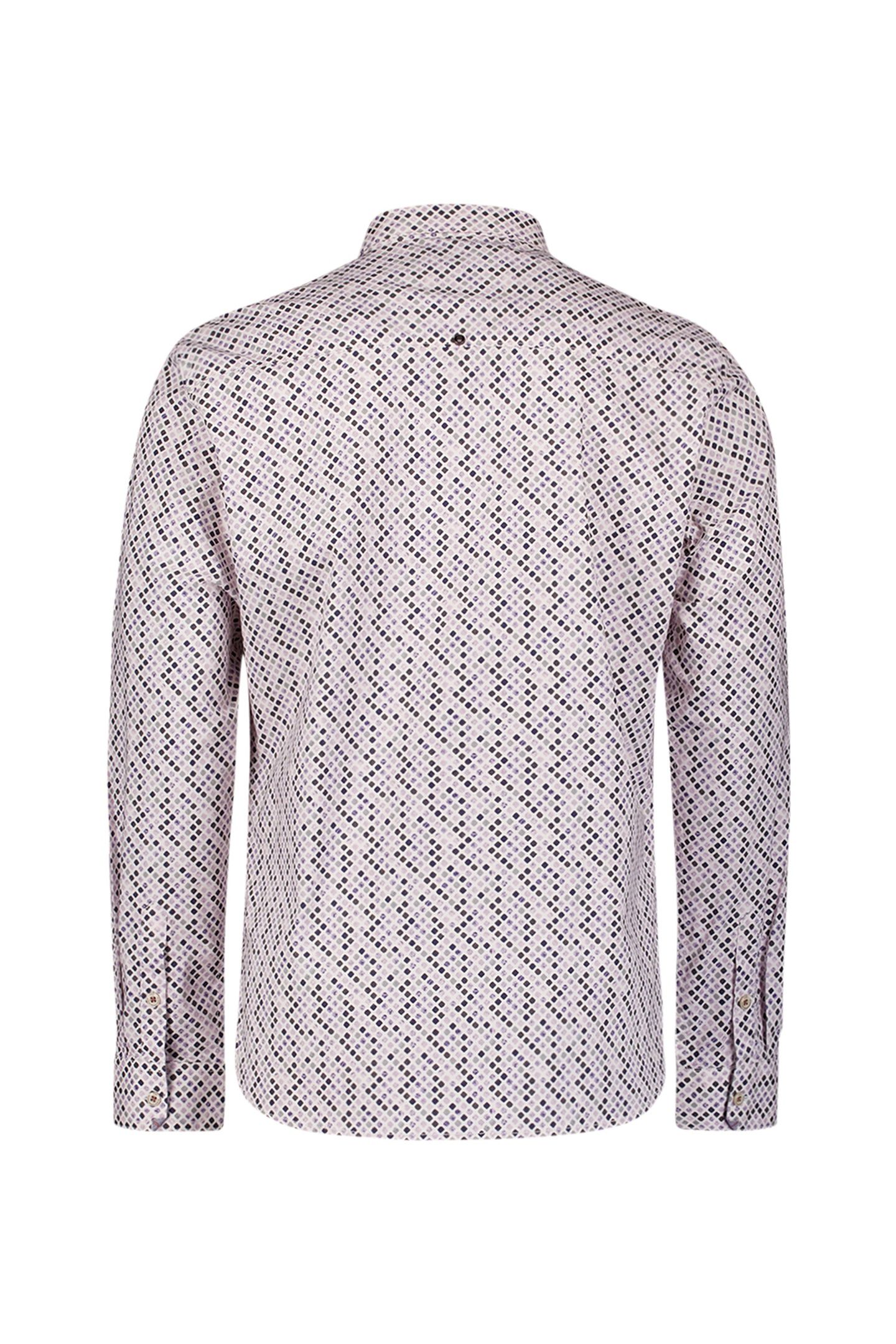 SHIRT STRETCH ALLOVER PRINTED MAUVE 2
