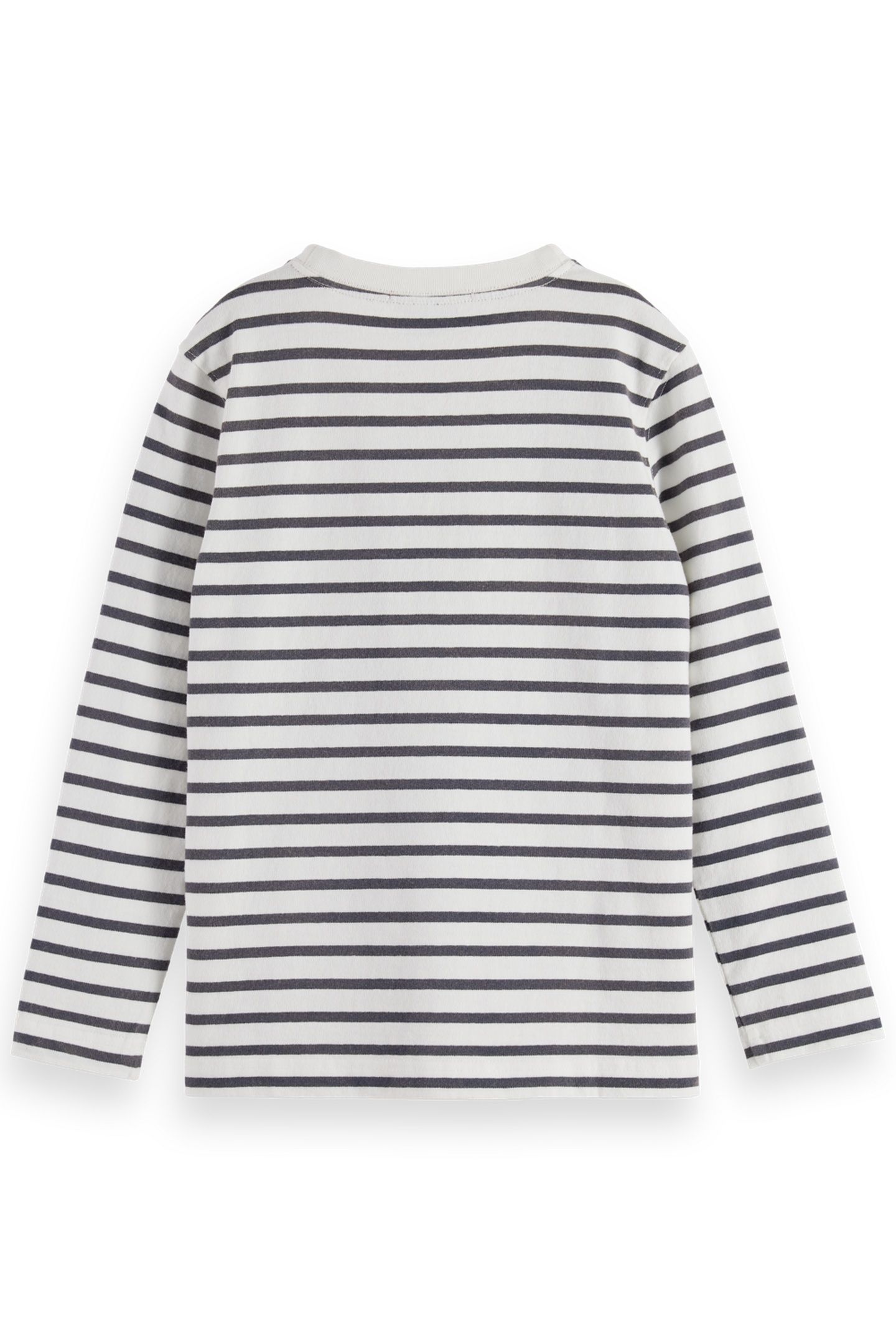 BOY DENIM WASHED STRIPED BRETON T-SHIRT BLUE WHITE STRIPE 2