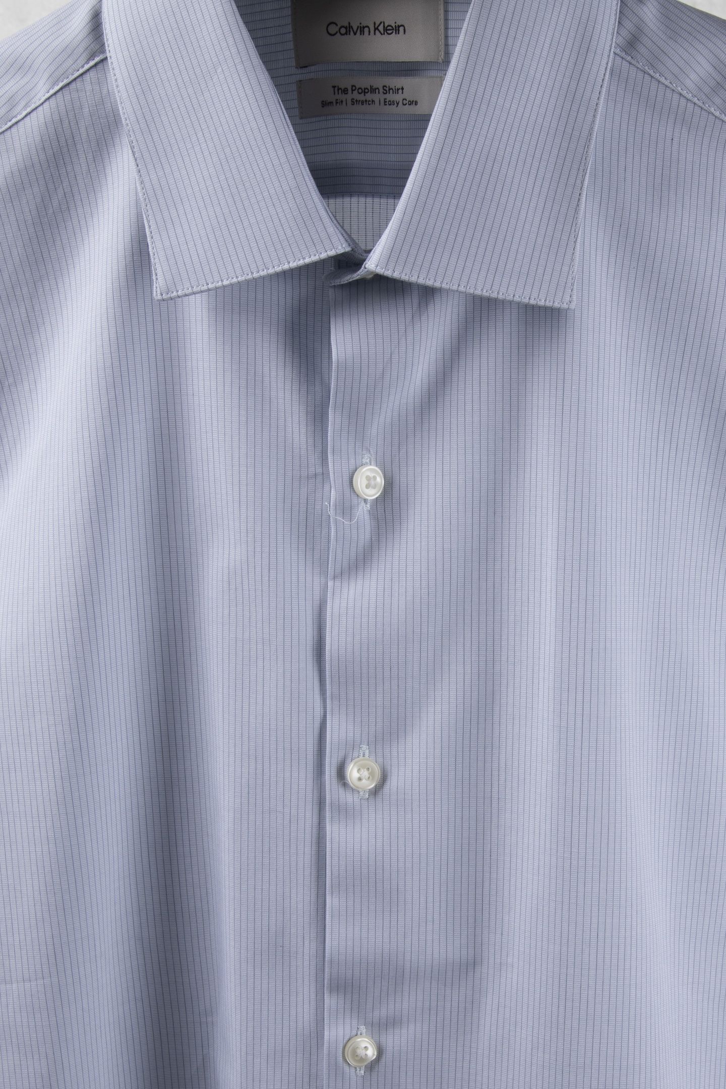 SLIM ESSENTIAL POPLIN SHIRT TEAL BLUE 4