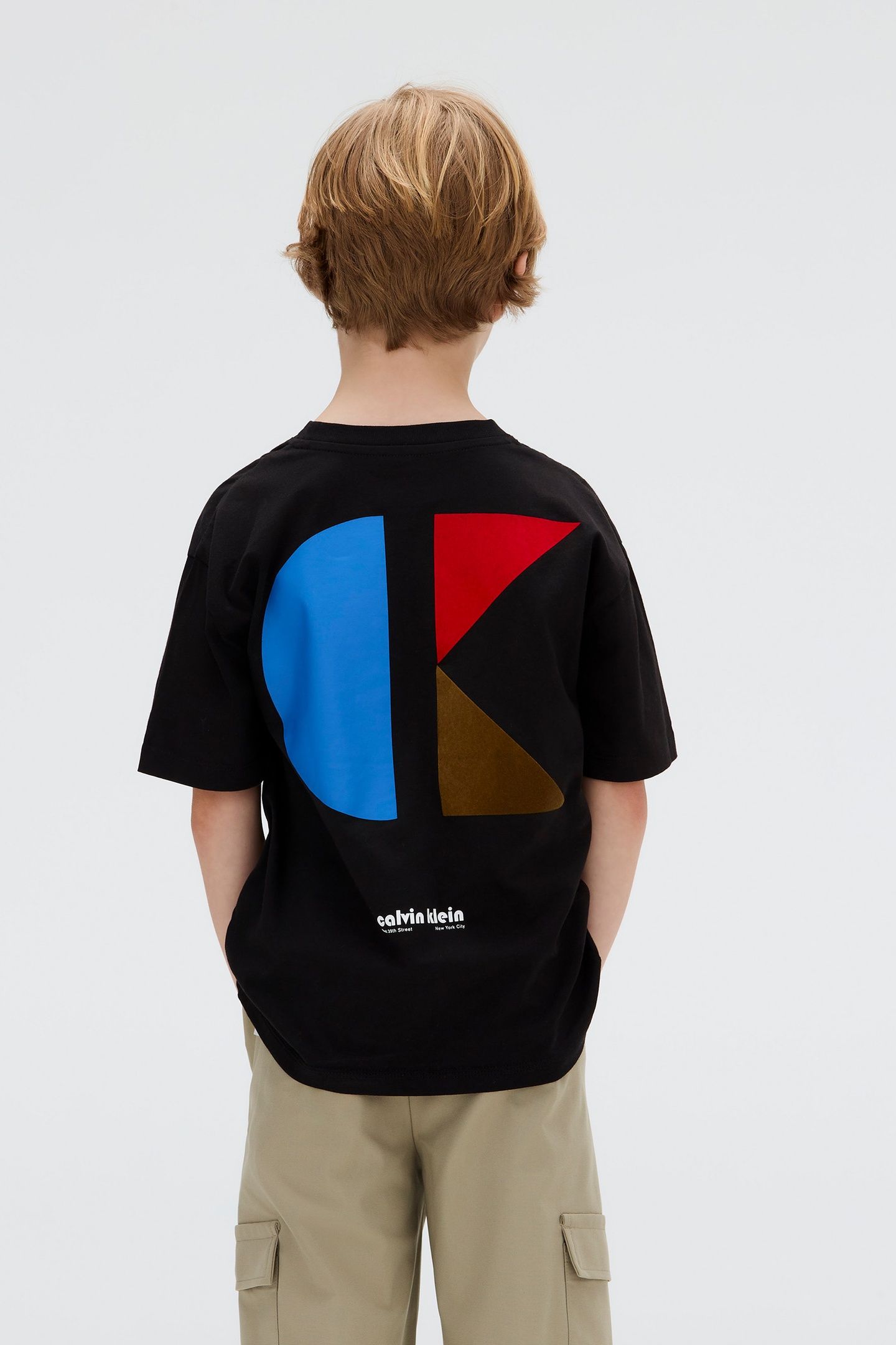BOYS GEO BACKPRINT T-SHIRT CK BLACK 3