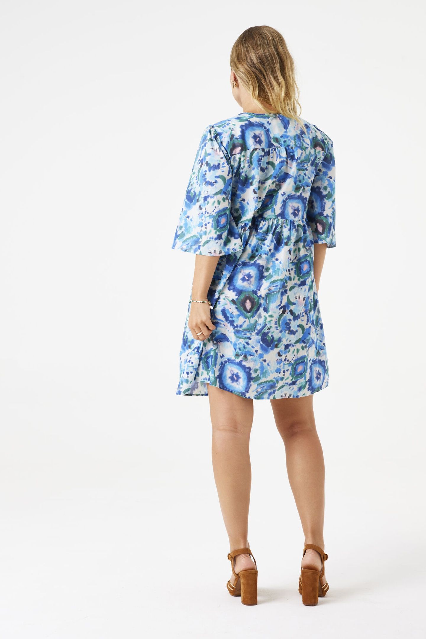 LADIES DRESS BLUE WAVE 3