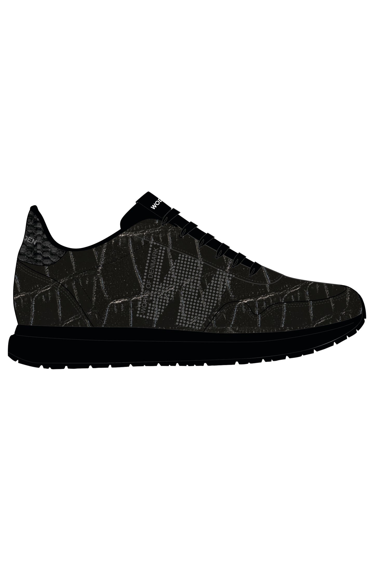 NORA NATURAL SOFT CROCO BLACK 1
