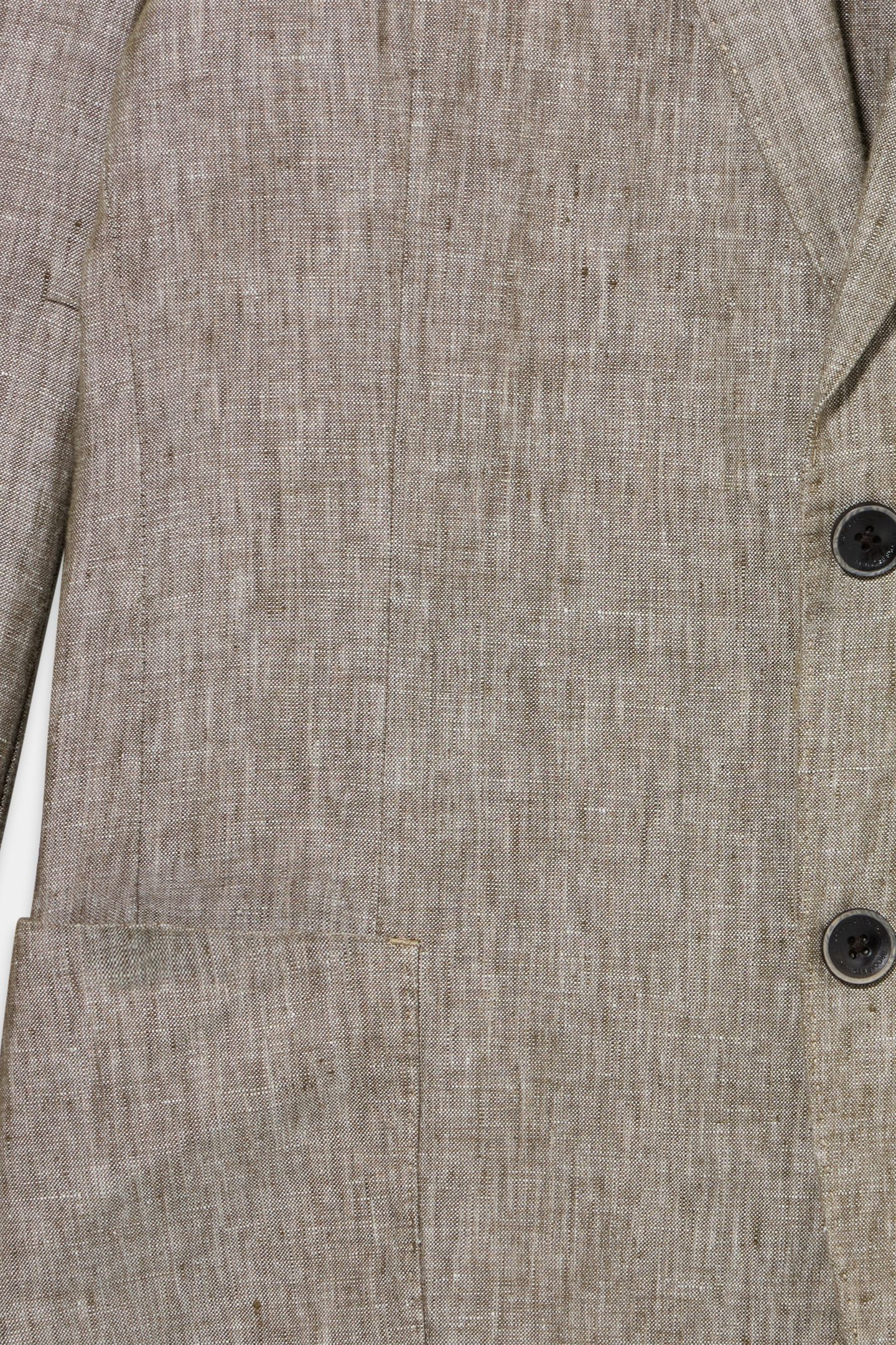 JACKET REGULAR LINING LINEN LIGHT BROWN 5
