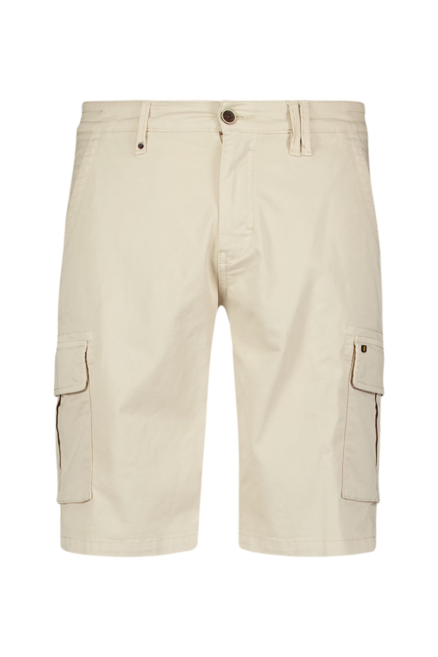SHORT CARGO GARMENT DYED + STONE WASHED STRETCH CEMENT 4