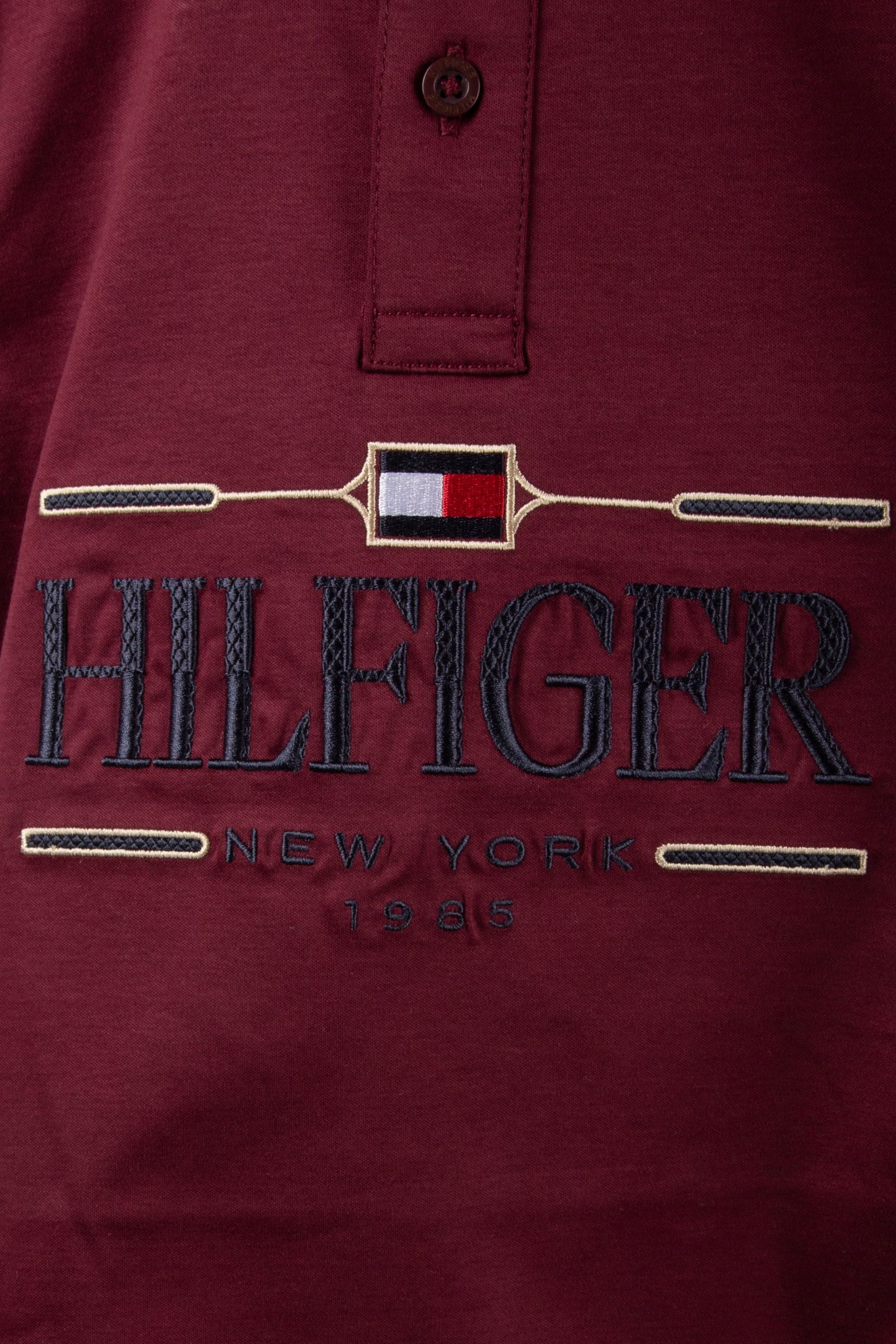 BOYS TOMMY ICONS POLO DEEP ROUGE 4