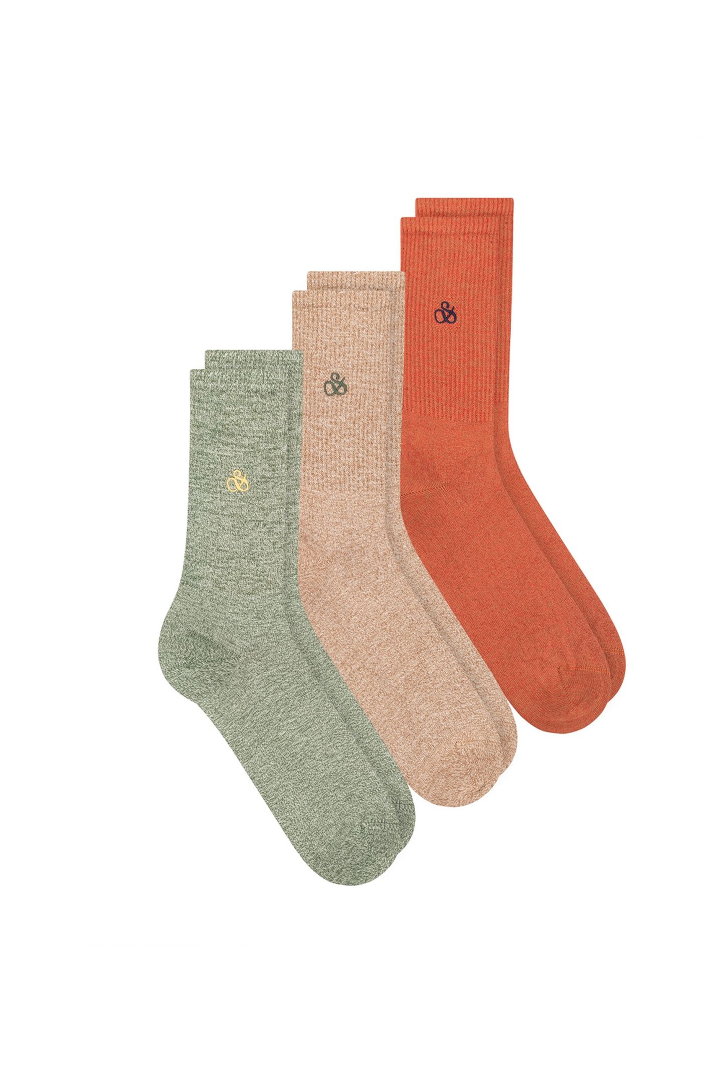 3PK MENS NON TERRY RIBBED CREW GREEN 3
