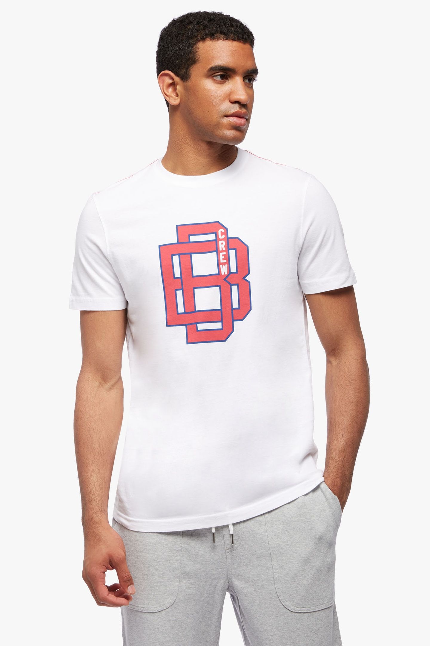 BROOKS BROTHERS GRAPHIC T-SHIRT OPEN WHITE 1