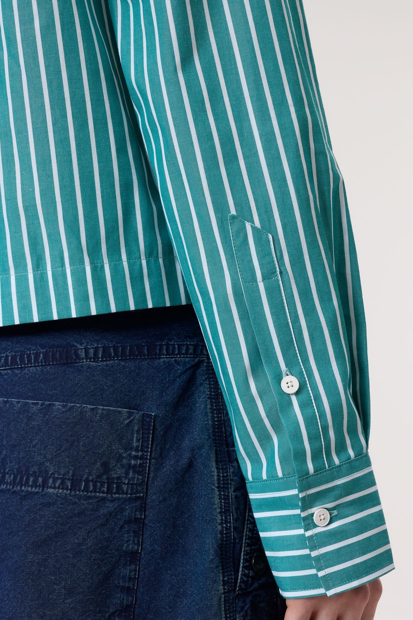 CROPPED CLASSIC SHIRT MEADOW GREEN 4