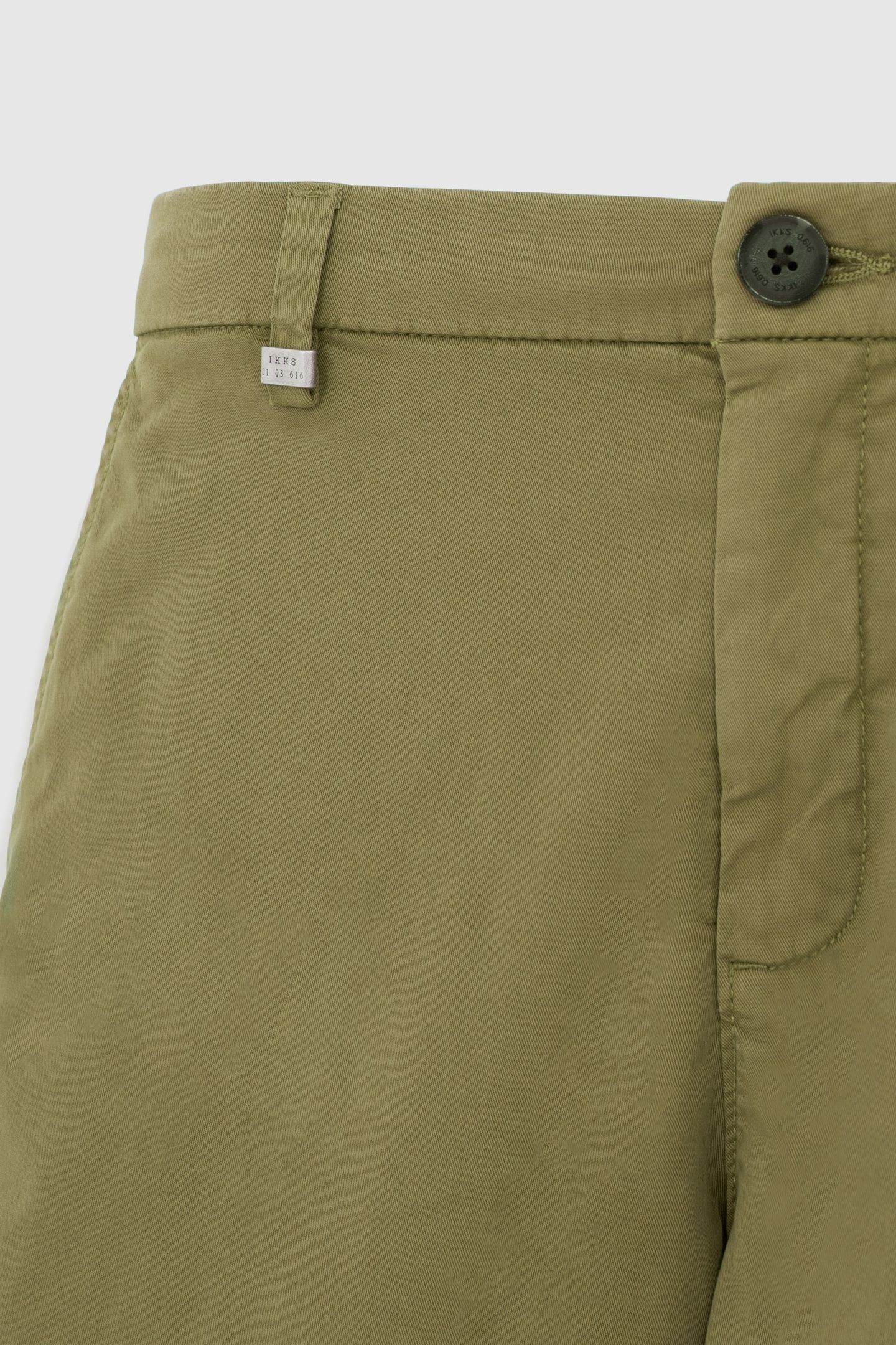KHAKI TAPERED CHINO BERMUDAS 6