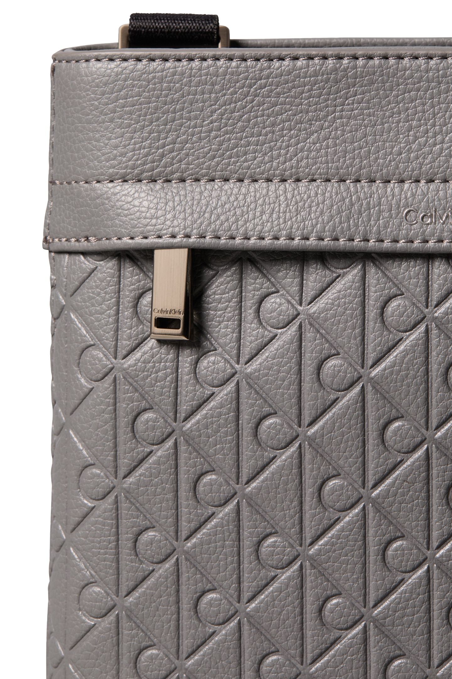 EMBLEM EMBOSS SLING BAG CHARCOAL GRAY 5