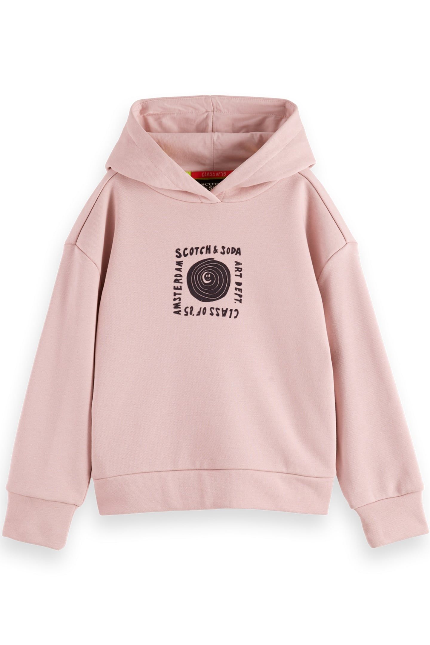 GIRL LOOSE-FIT ARTWORK HOODIE BURNISHED LILAC 1