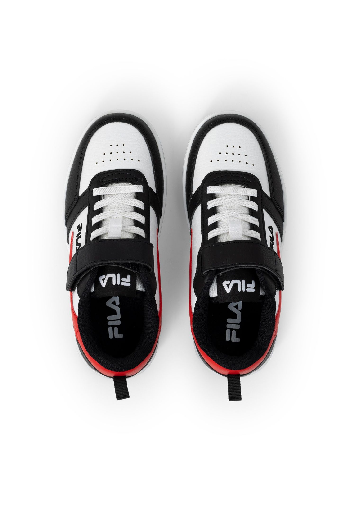 REGA NF VELCRO KIDS BLACK-FILA RED 6