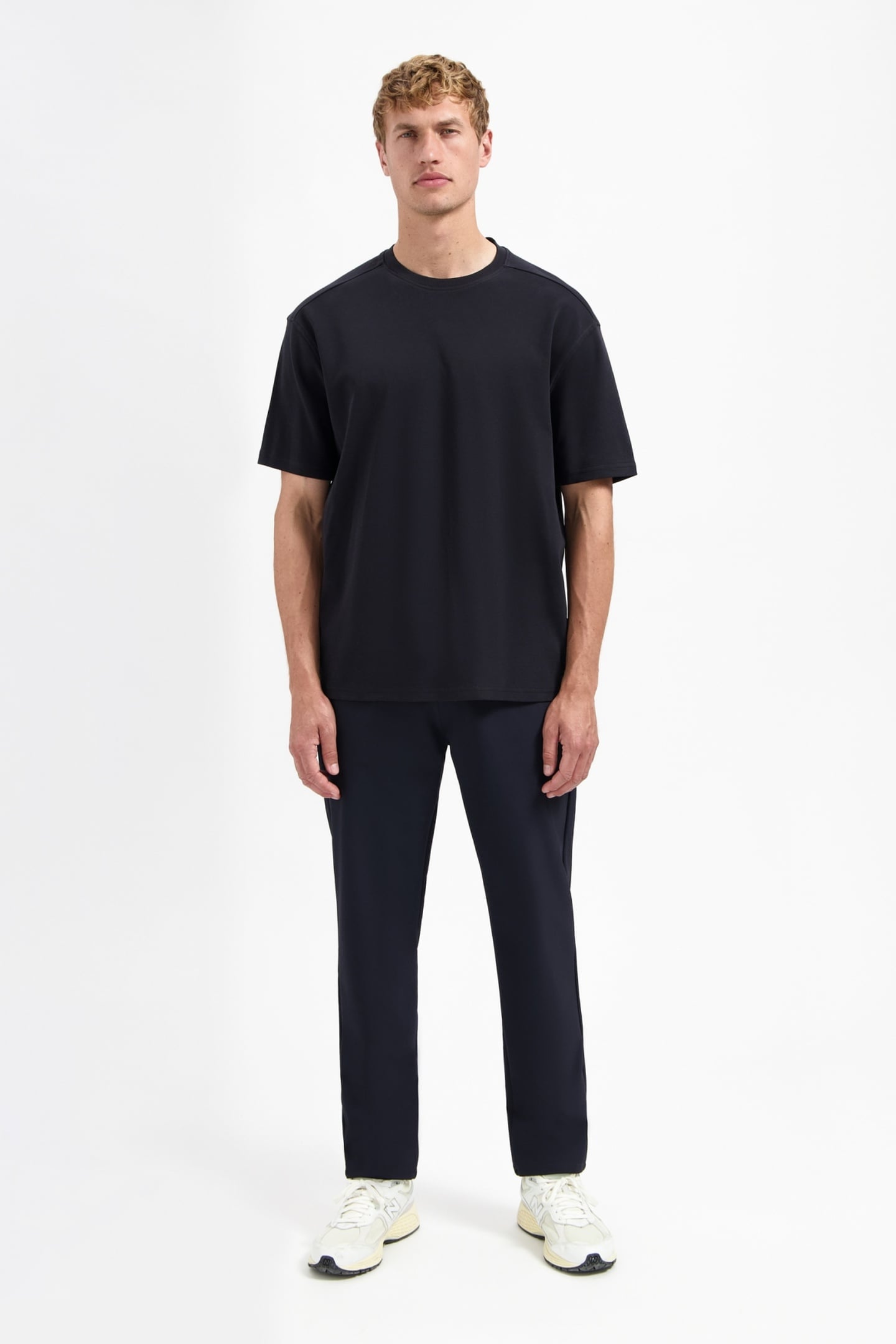 T-SHIRT CREWNECK SOLID HEAVY INTERLOCK BLACK 1