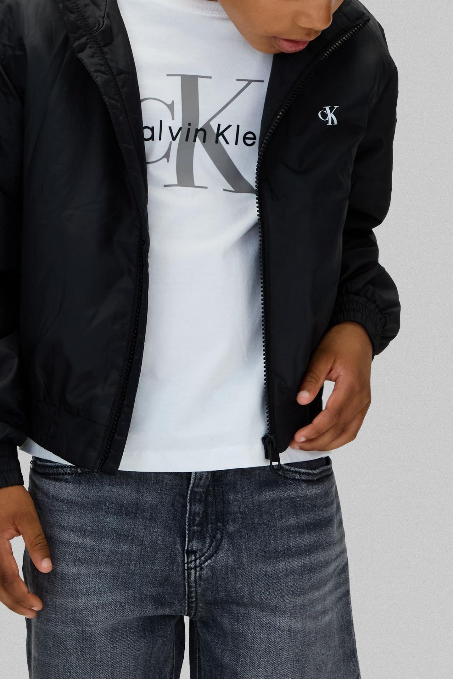 BOYS PADDED HOODED JACKET BLACK 6