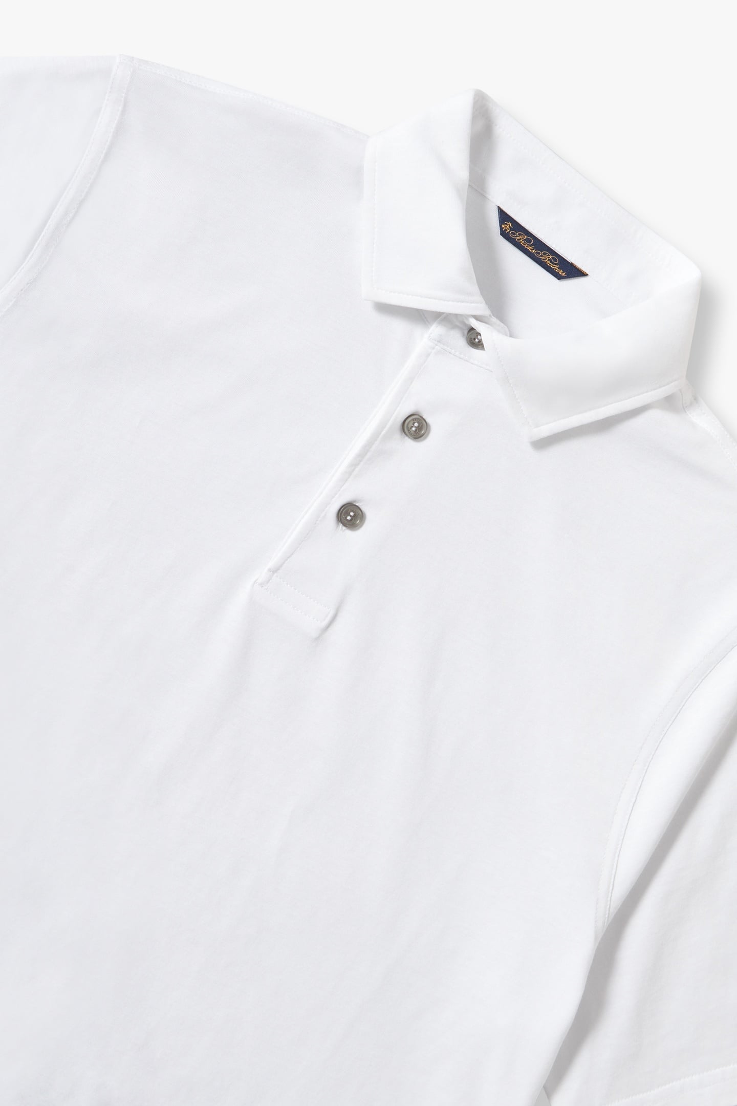 WHITE COTTON POLO SHIRT WHITE 4