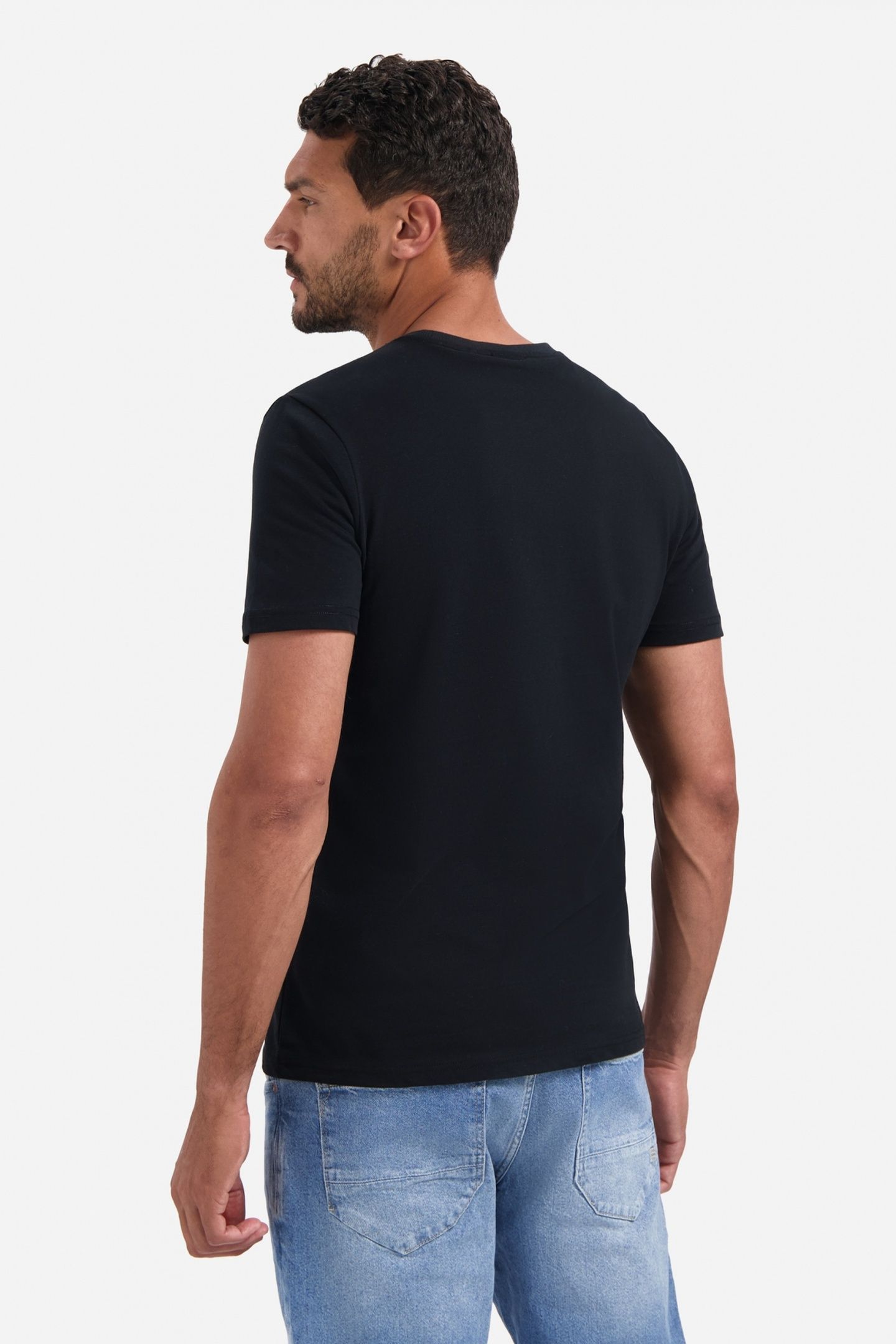 T-SHIRT CREWNECK PEACHED BLACK 2