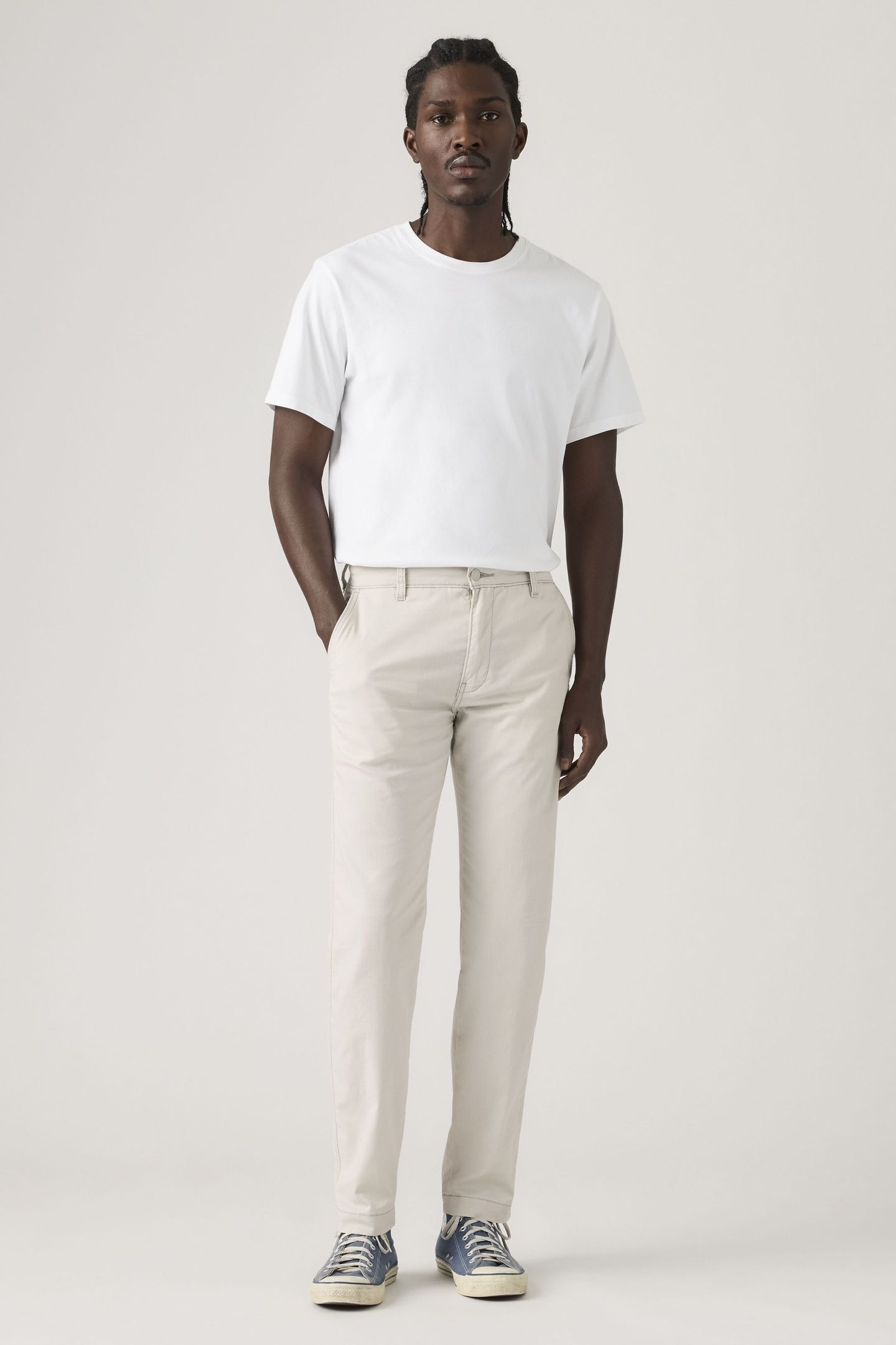 XX CHINO STANDARD TAPER LIGHTWEIGHT LINEN PANTS 1
