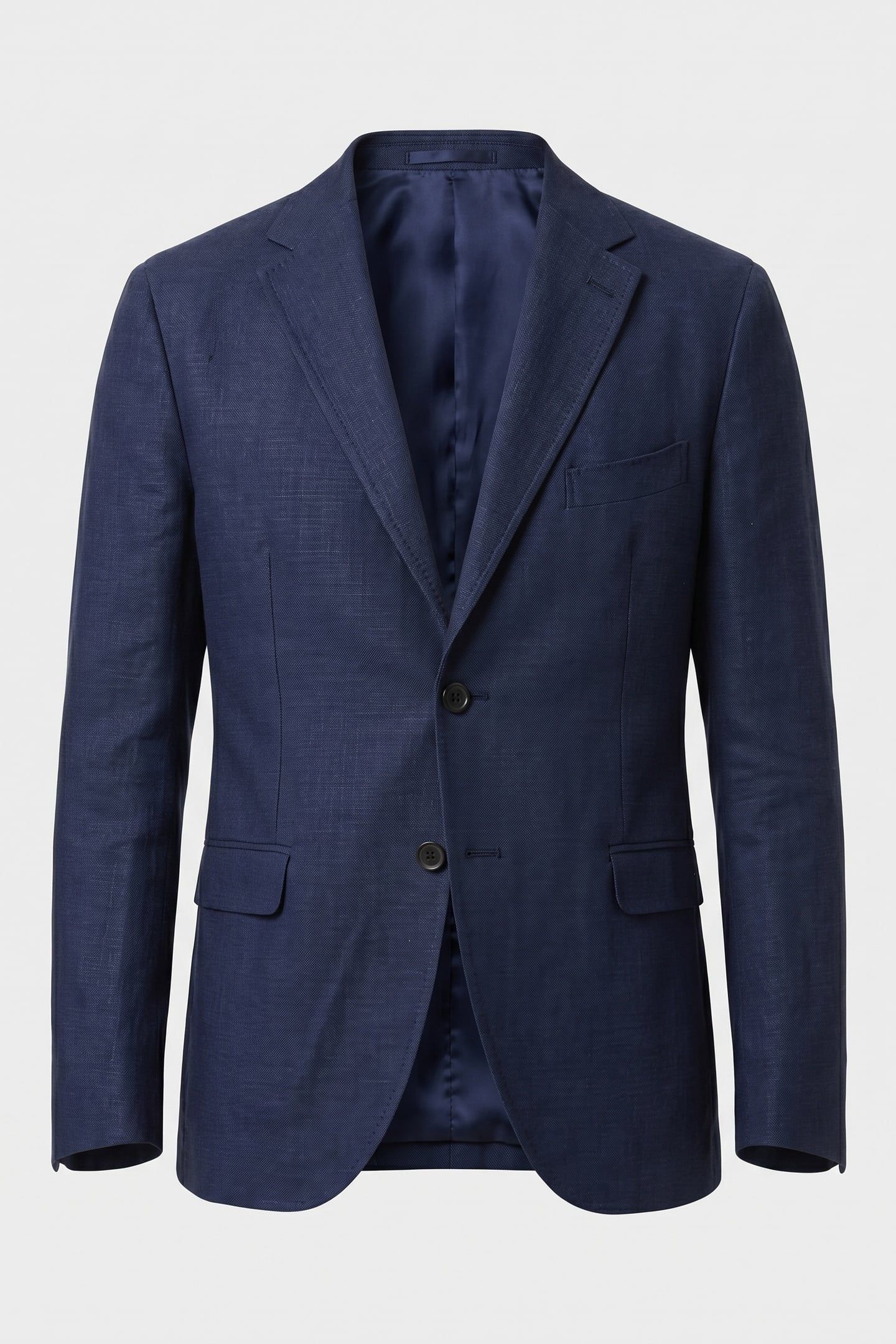 JACKET REGULAR LINING LINEN BLUE 5