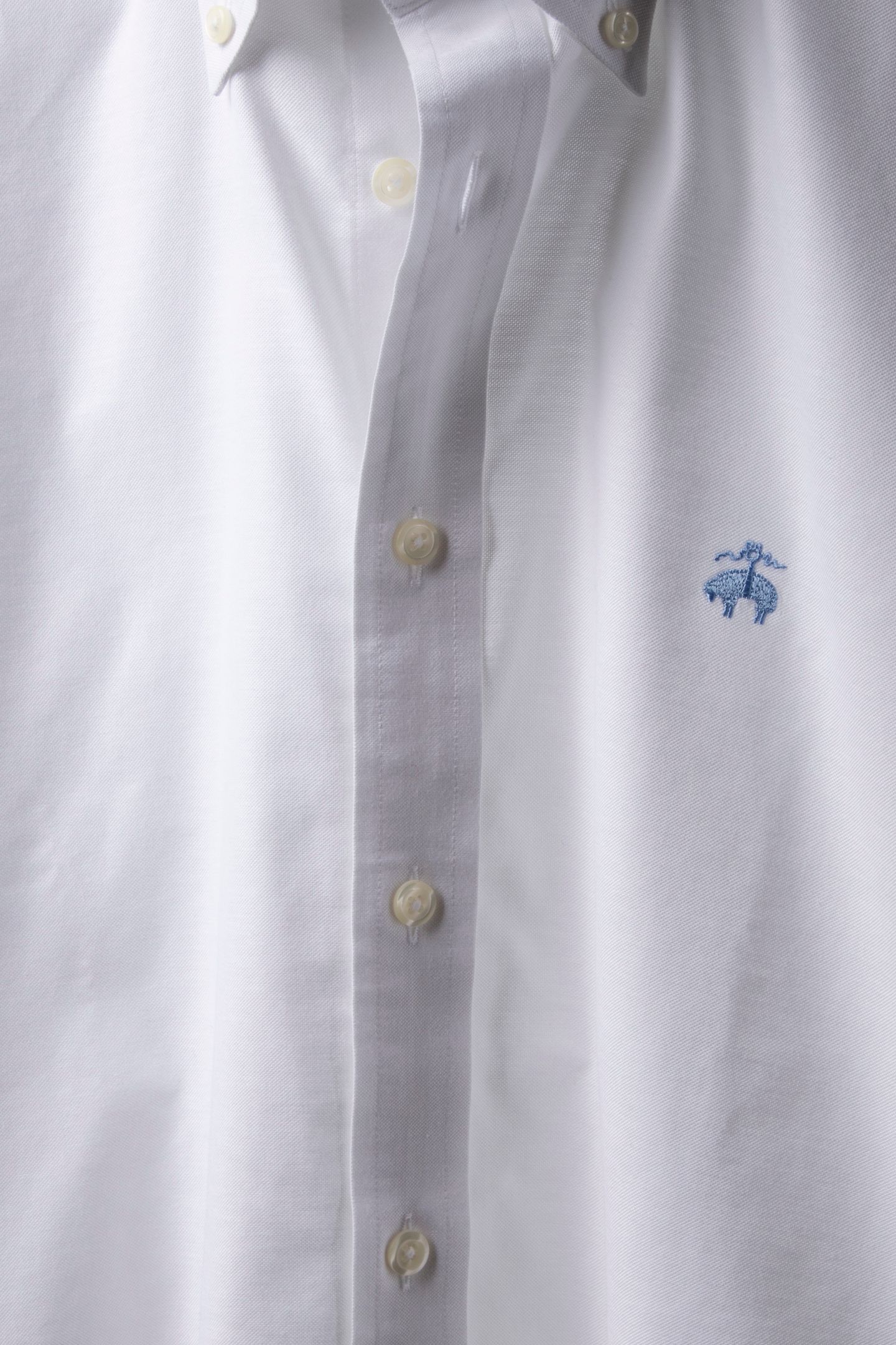 NON-IRON OXFORD STRETCH SOLIDS REGULAR OPEN WHITE 6