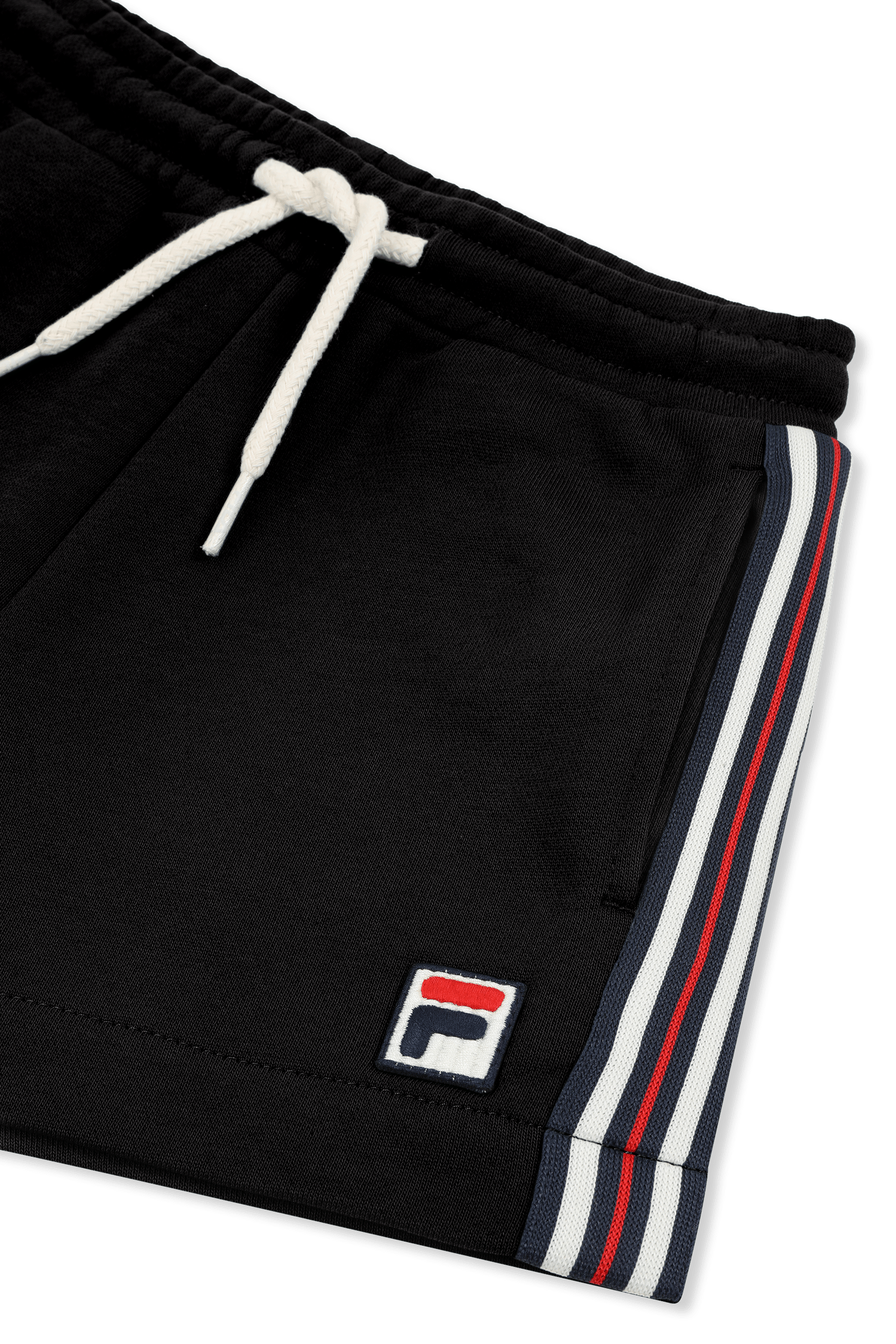 MONTEREGGI REGULAR HERITAGE TAPE SWEAT SHORTS BLACK 3