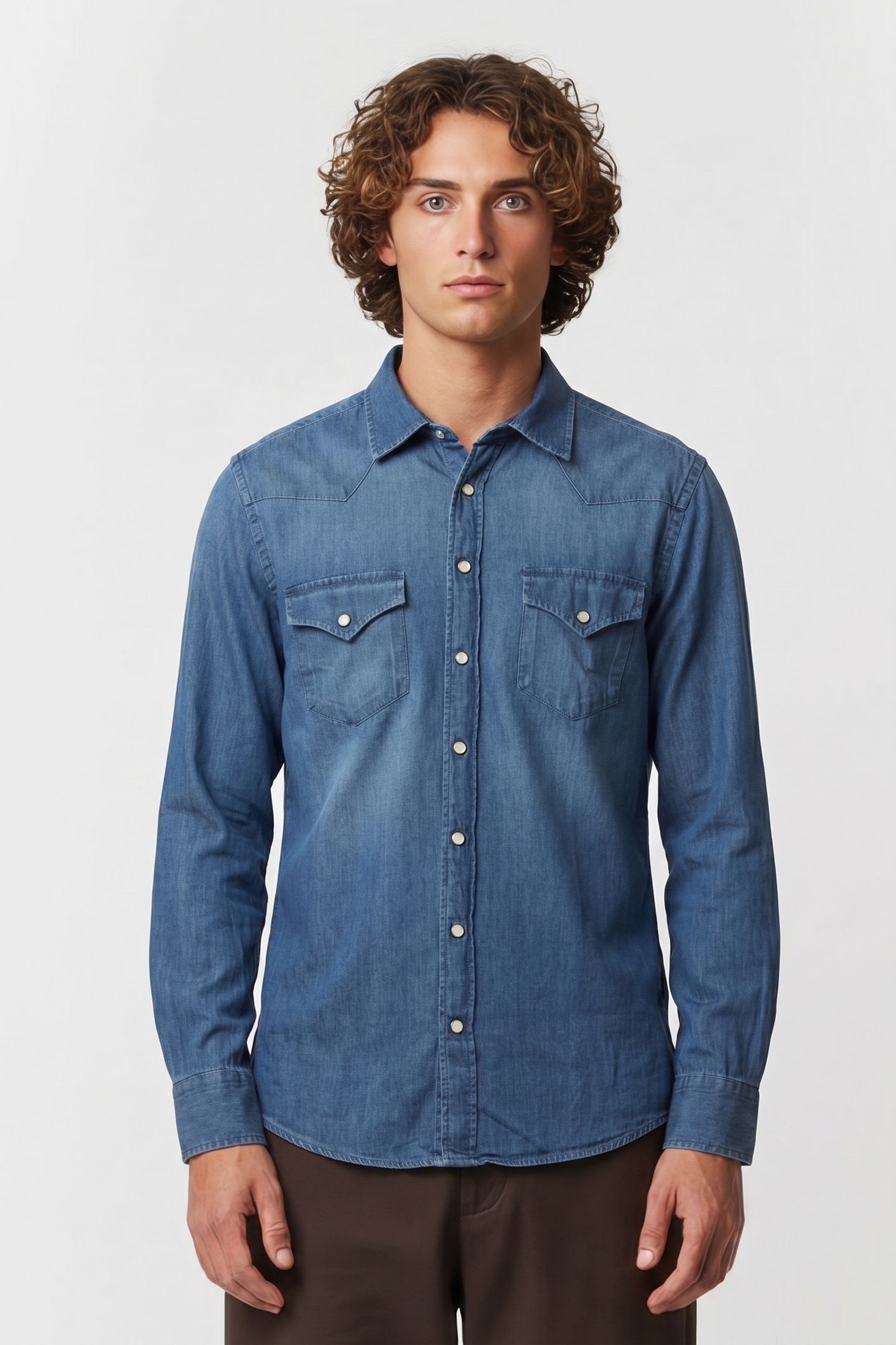 TEXAN SHIRT COTTON DENIM 1