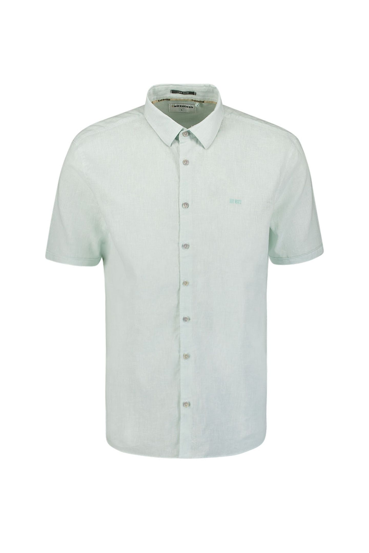 SHIRT SHORT SLEEVE 2 COLOURED MELANGE WITH LINEN ICE 1