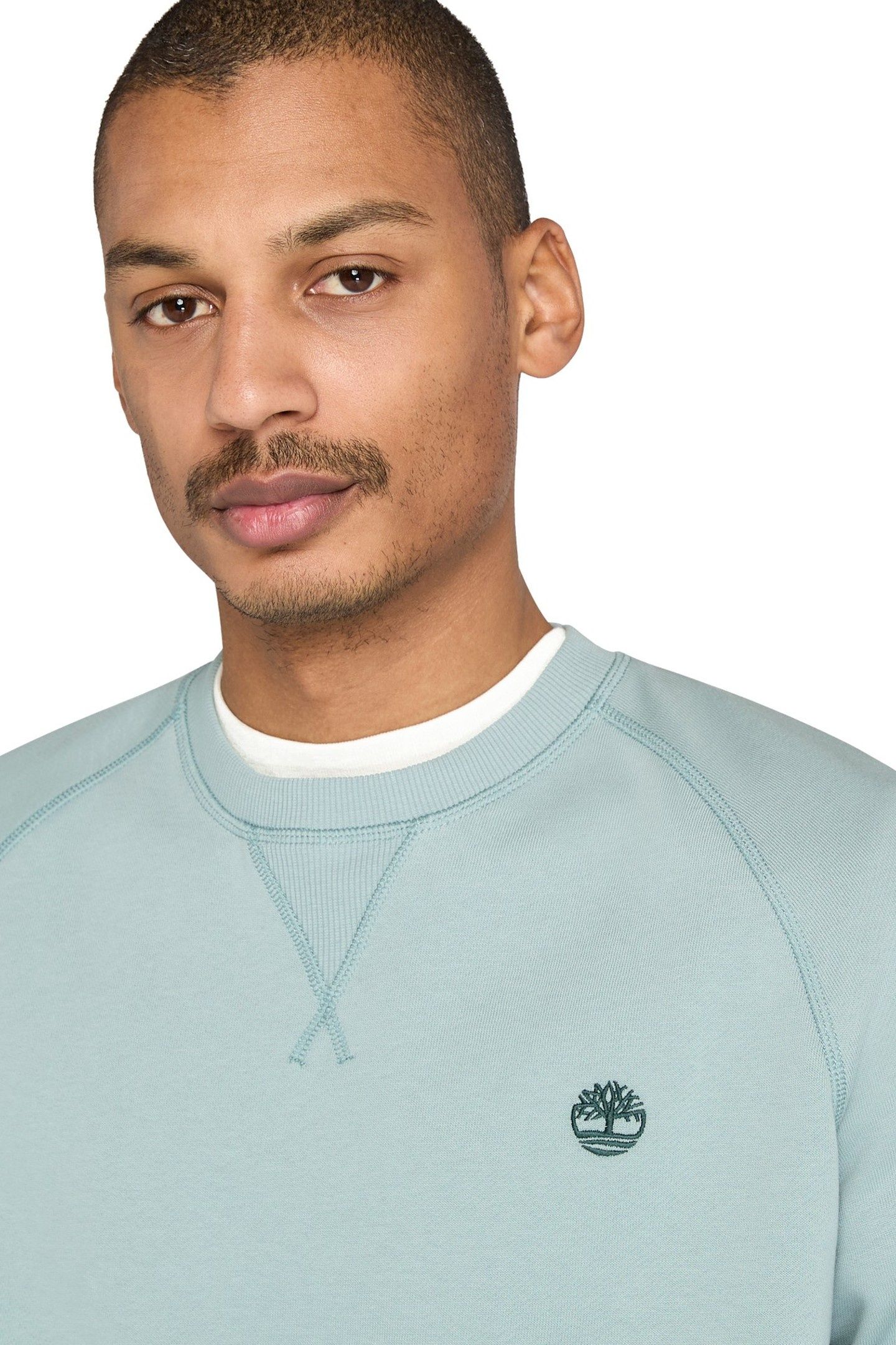 EXETER RIVER BRUSHED BACK CREW SWEATSHIRT SILVER BLUE 5