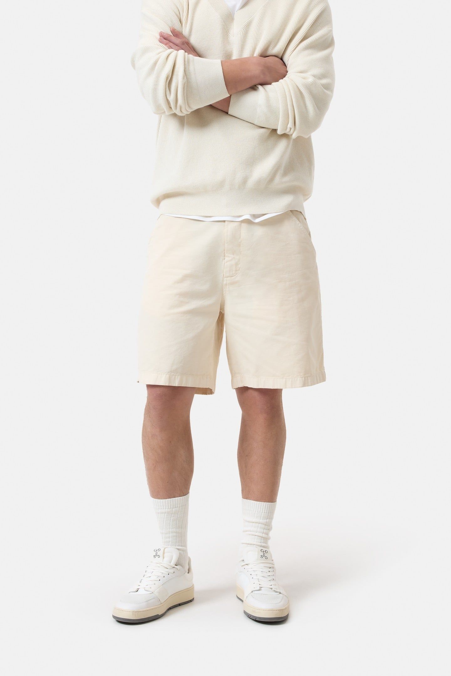 ATELIER SHORTS LIME BEIGE 1