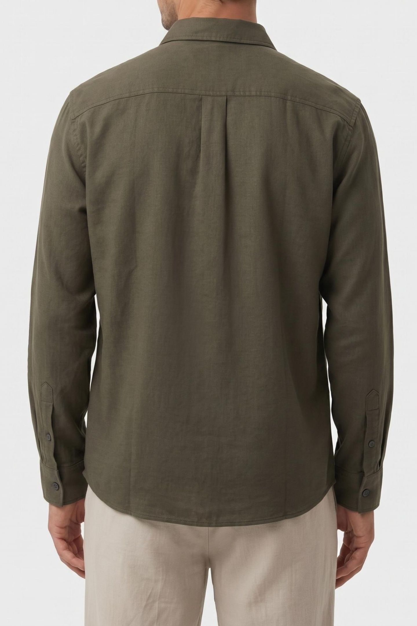 LS MELANGE FLANNEL SHIRT FATIGUE 2