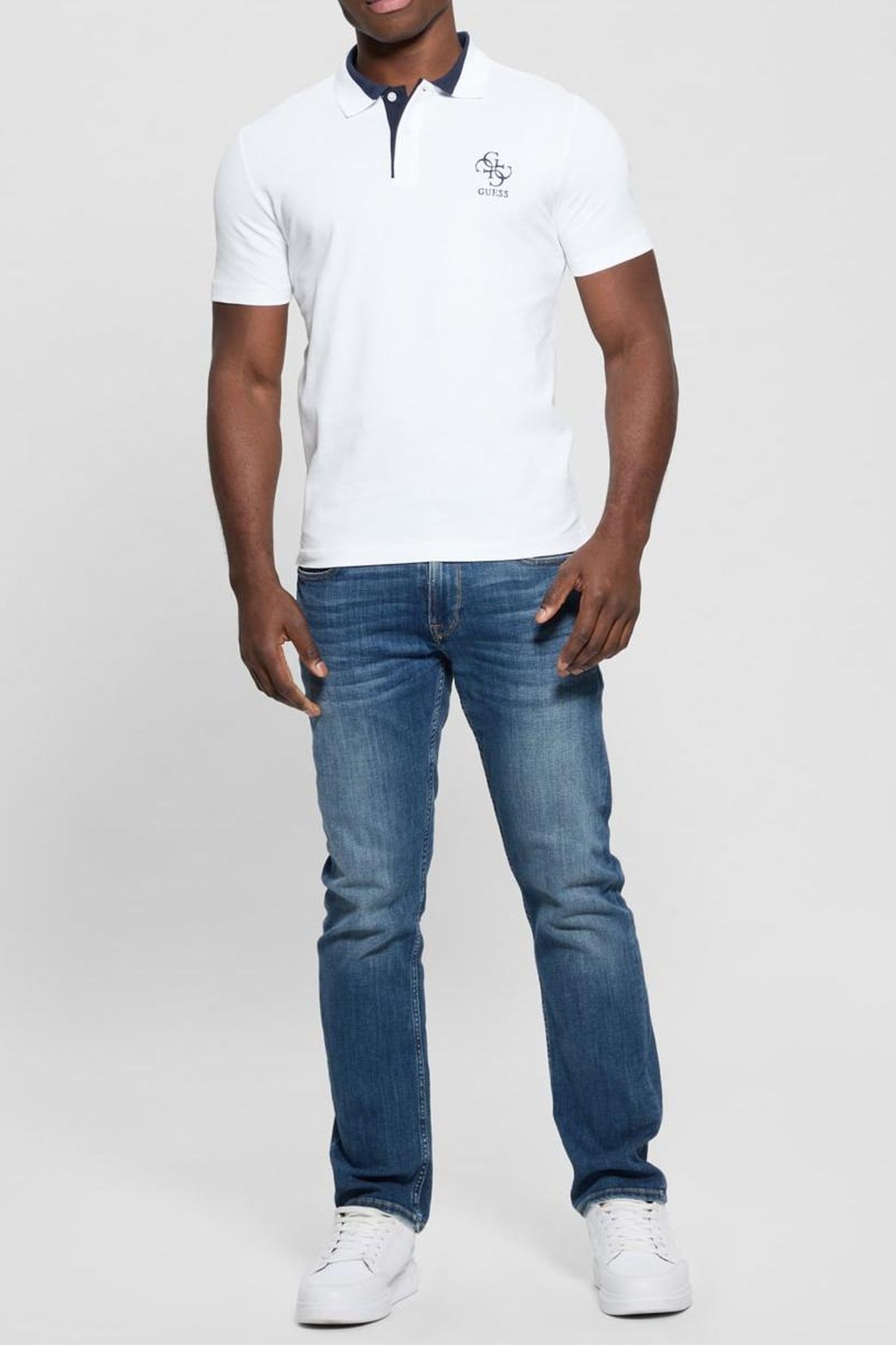 GUESS ECO LYLE SS POLO PURE WHITE 1
