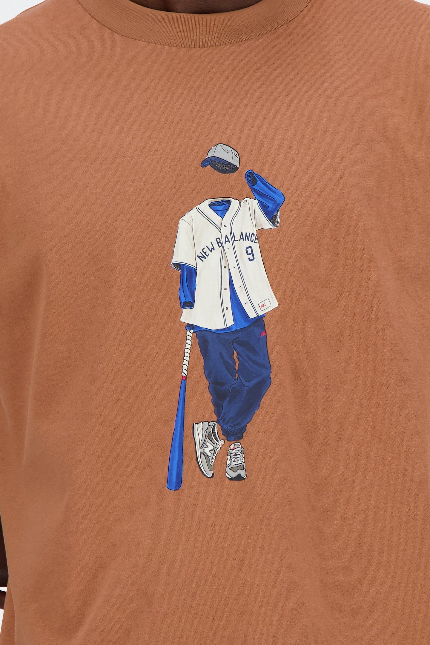 ATHLETICS BASEBALL T-SHIRT WALNUT 4