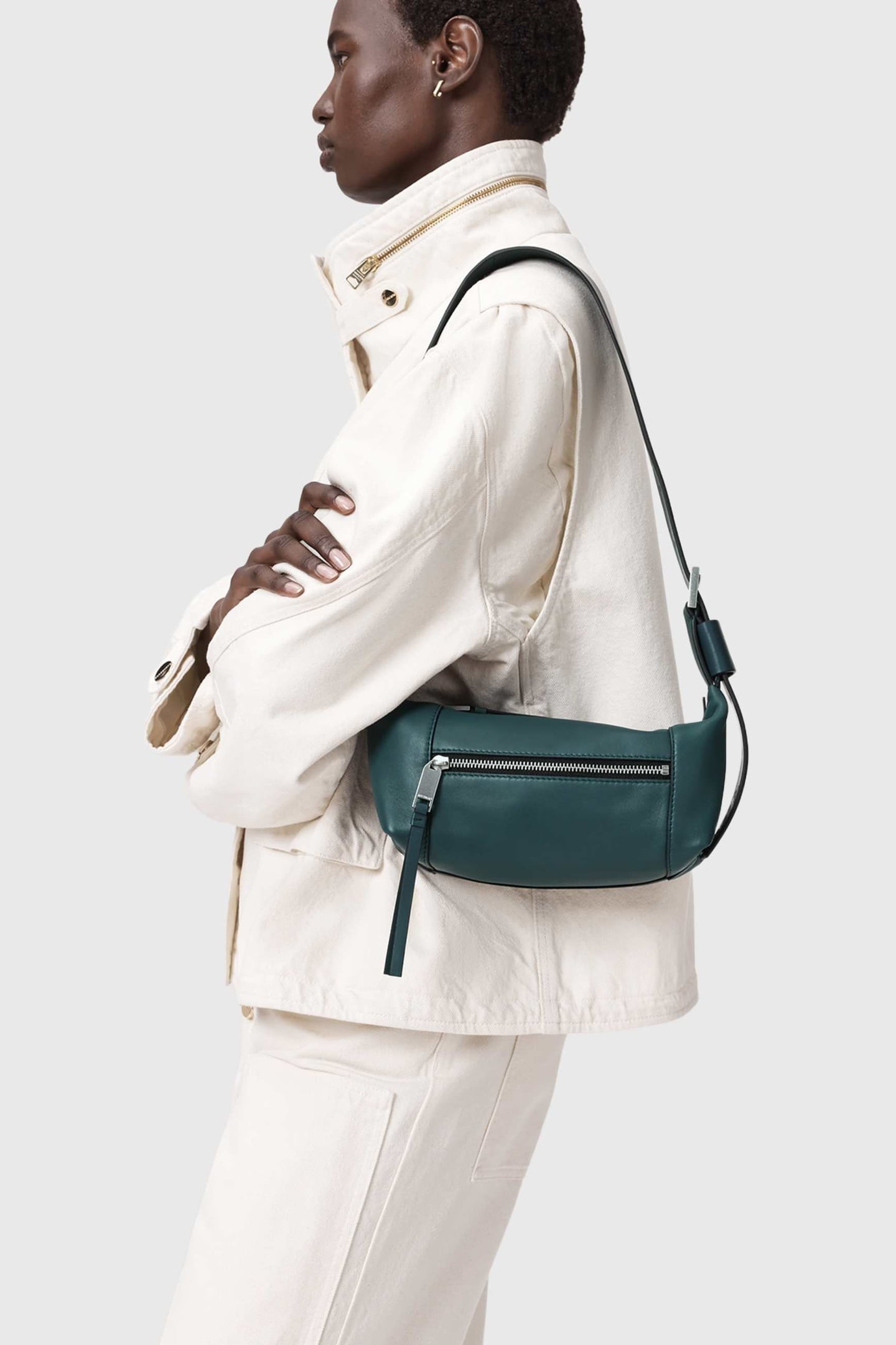VEGA MINI SHOULDER EMERALD GREEN 1