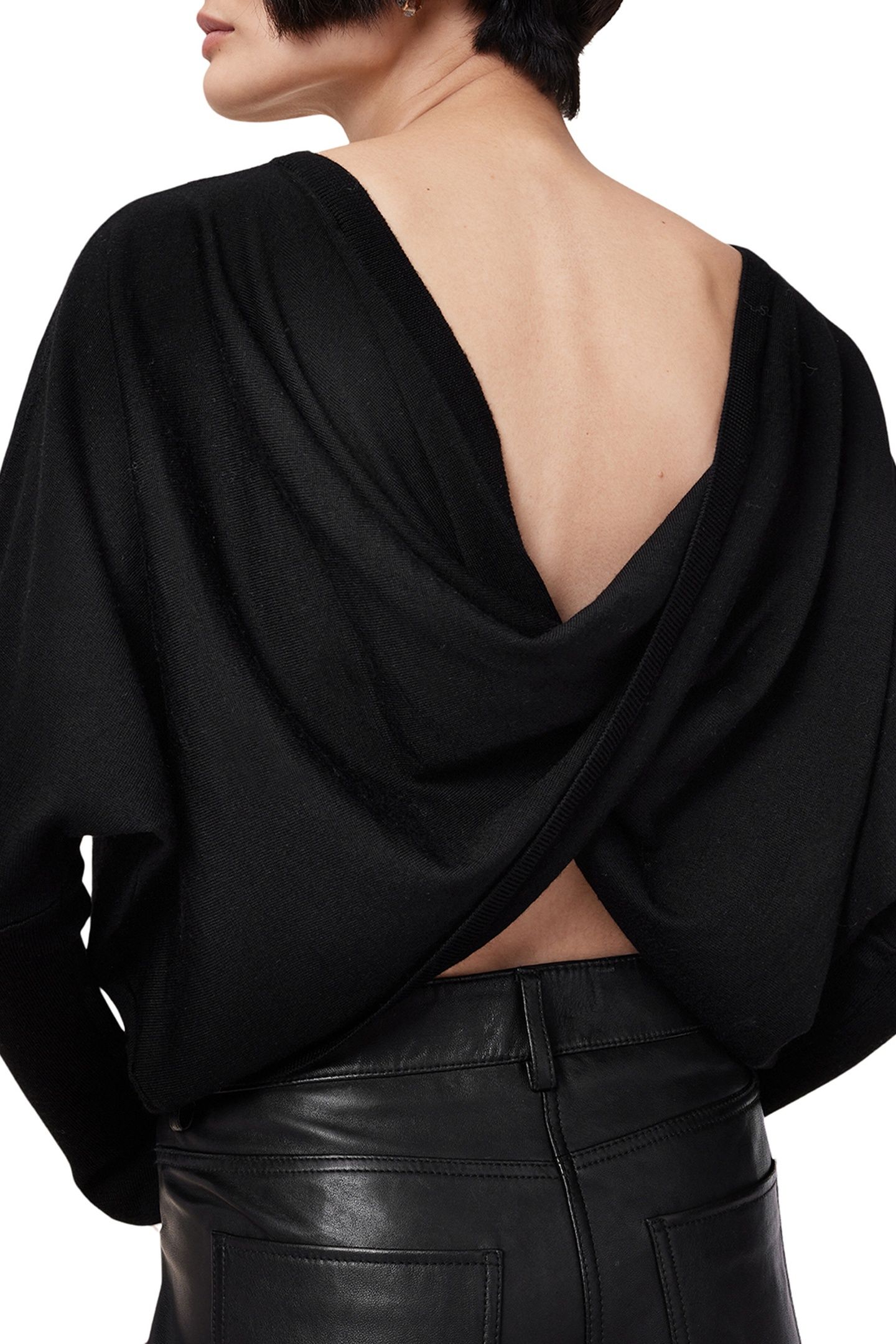 JULIEANA WRAP JUMPER BLACK 6