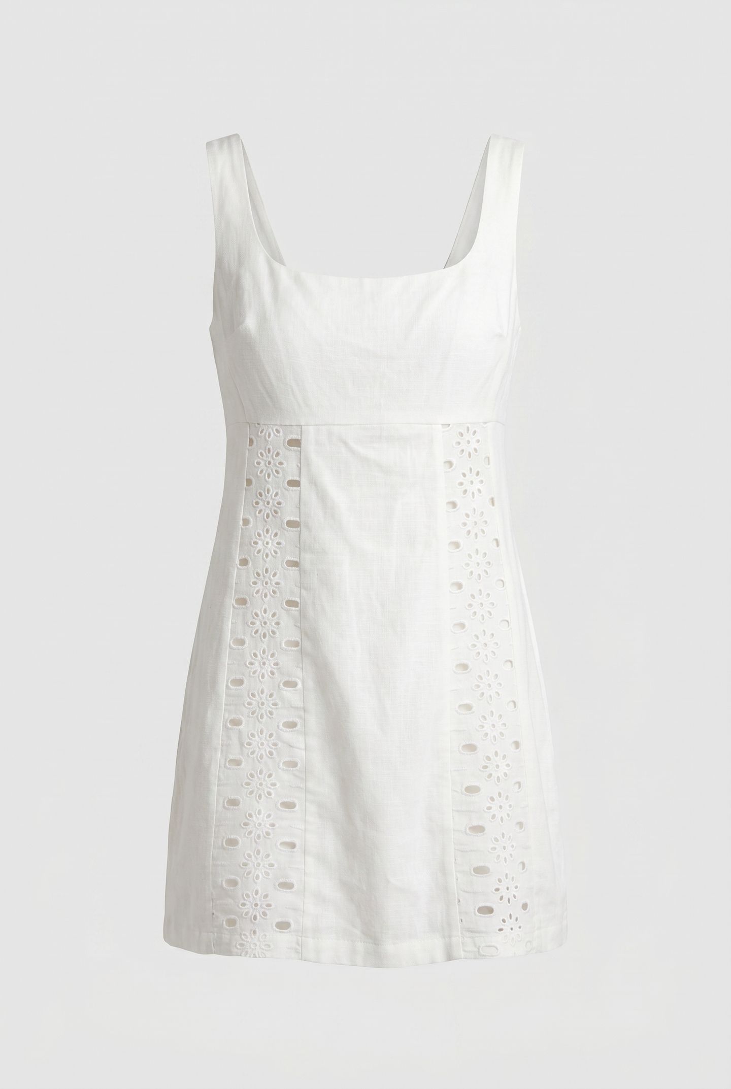 MINI BRODERIE DRESS IVORY 3