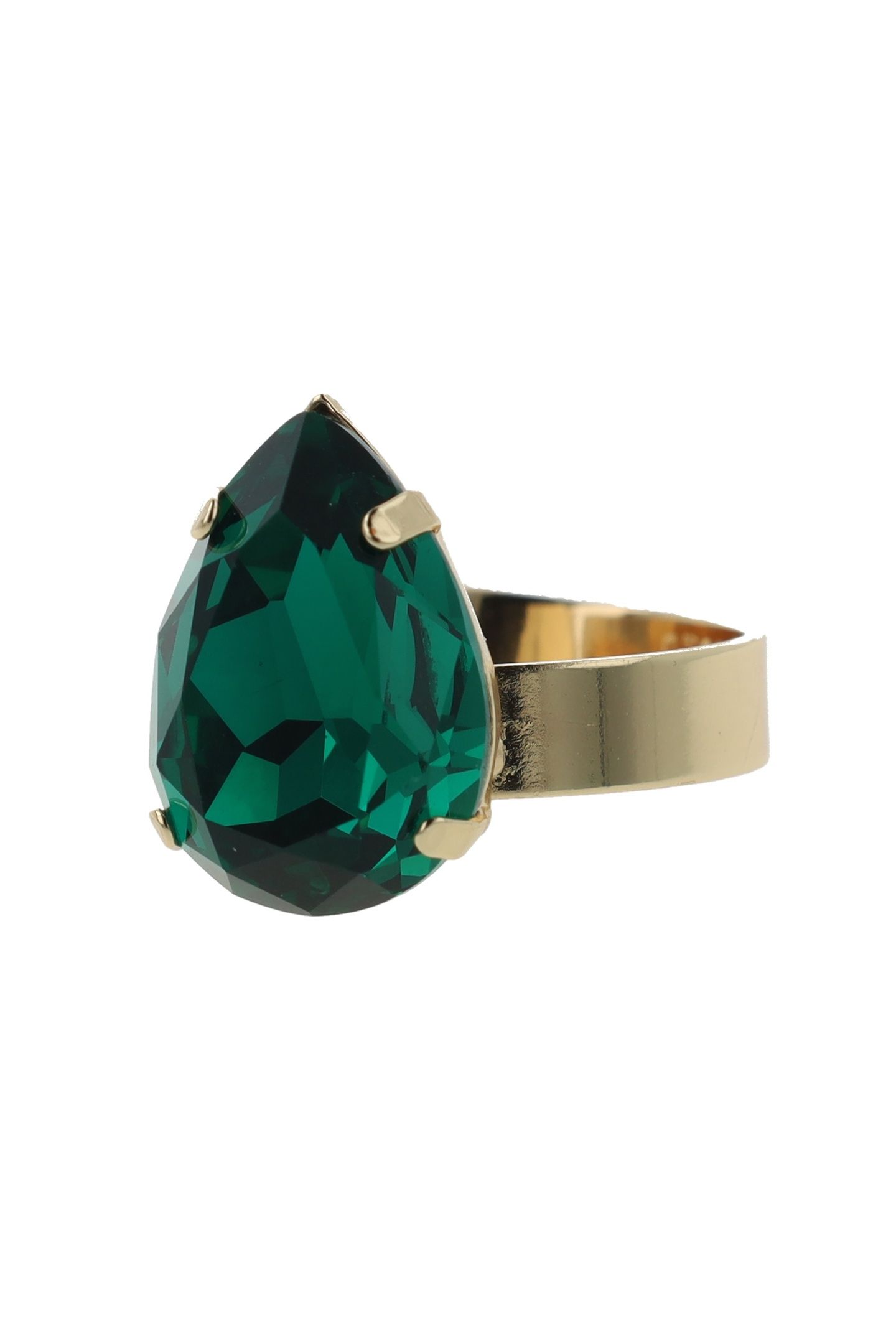 CLASSIC DROP RING EMERALD 2