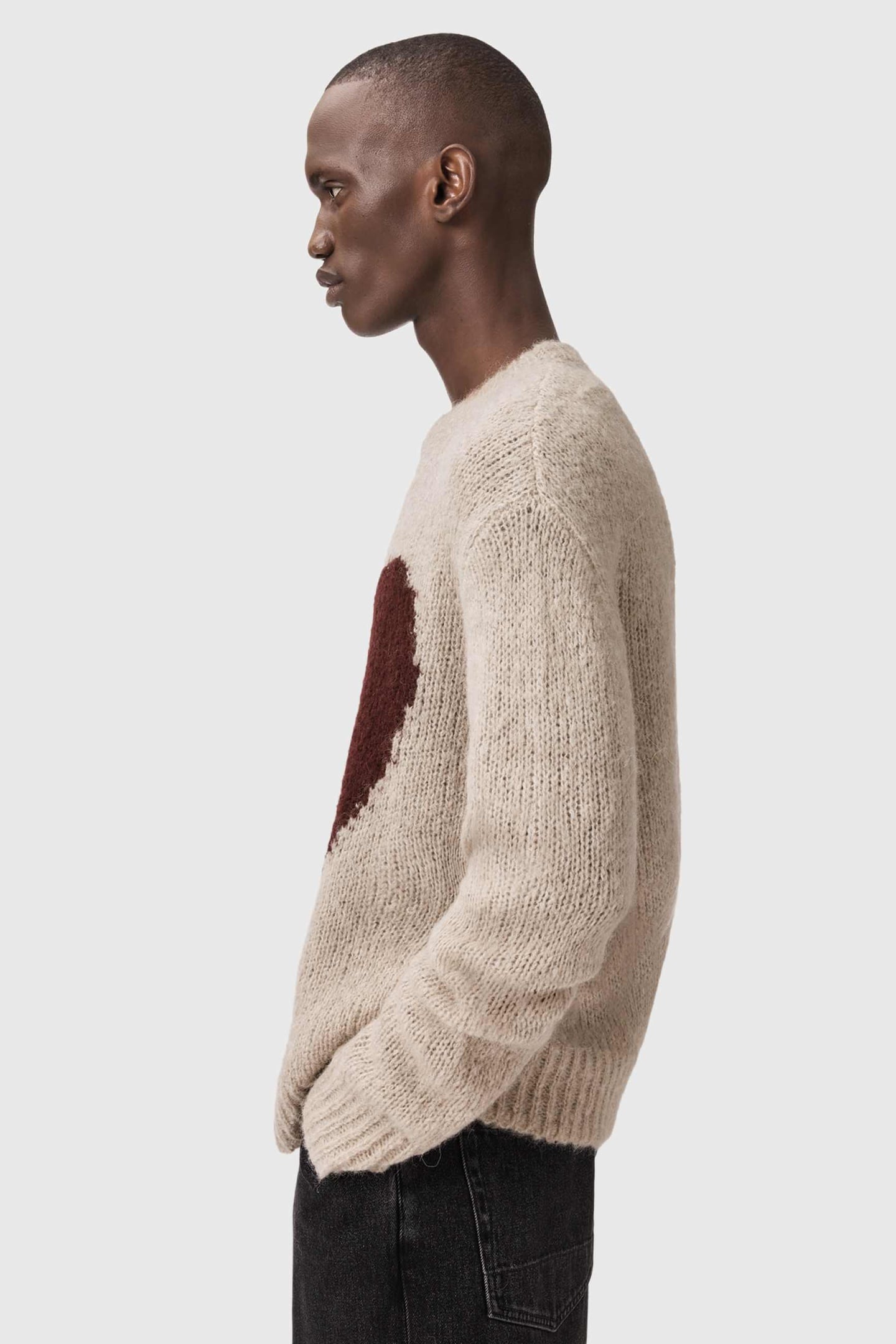 LOVER KNIT CREW PEBBLE BROWN 5