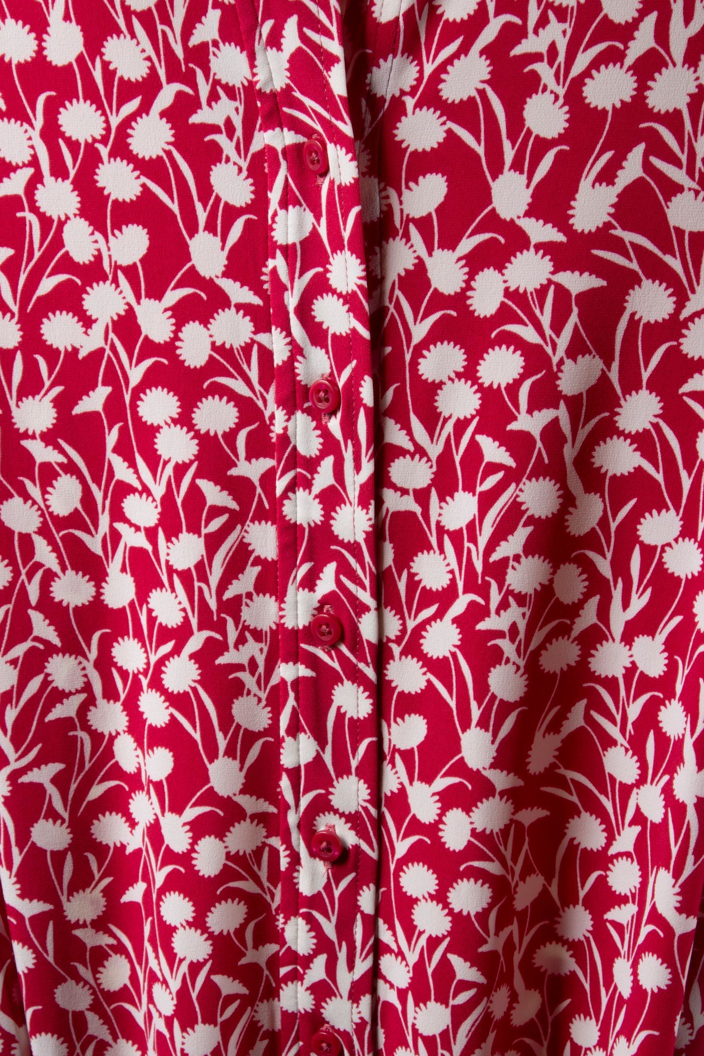 KNIT BELTED SHIRT DRESS RED 6