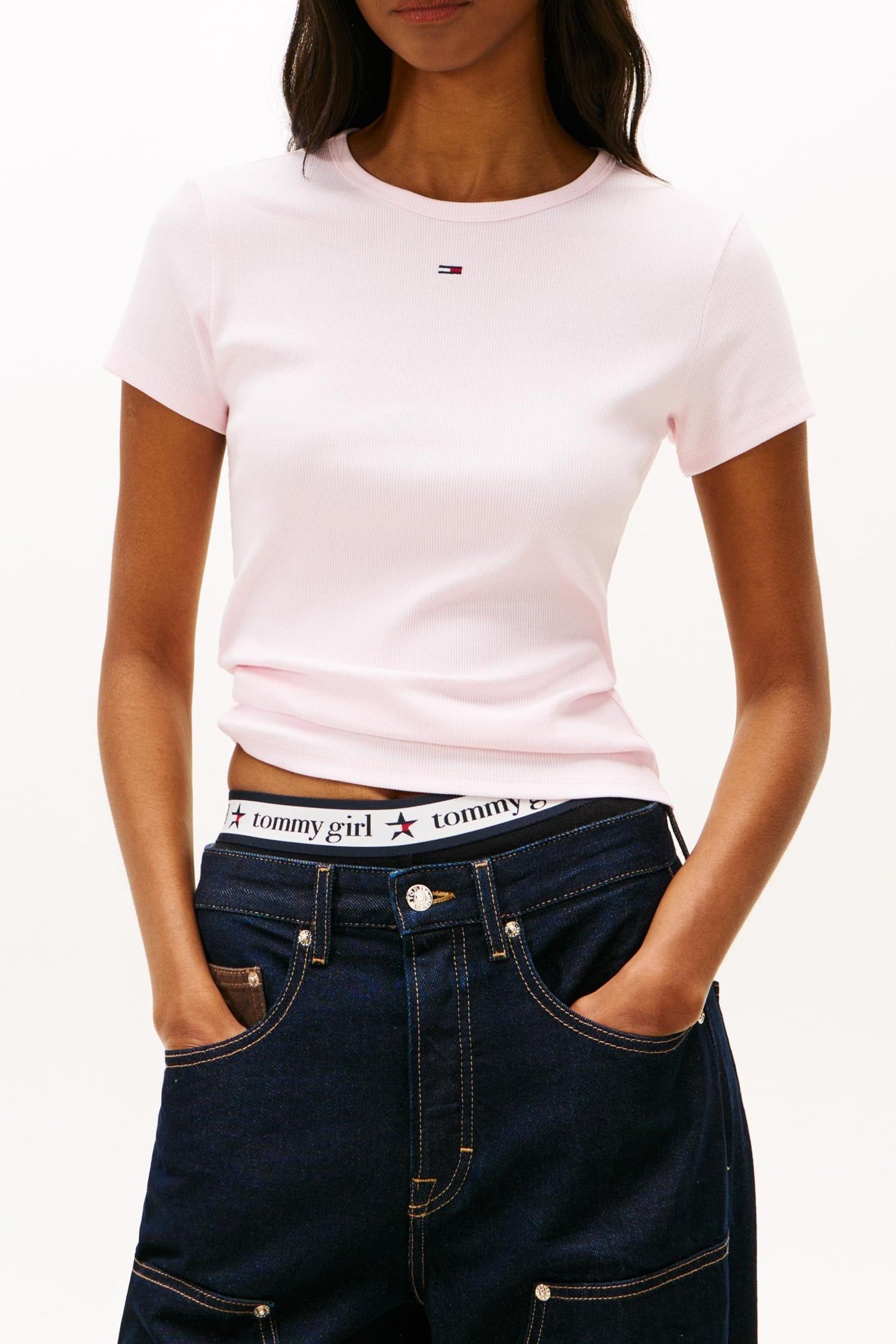 SLIM ESSENTIAL T-SHIRT LIGHT PINK 1